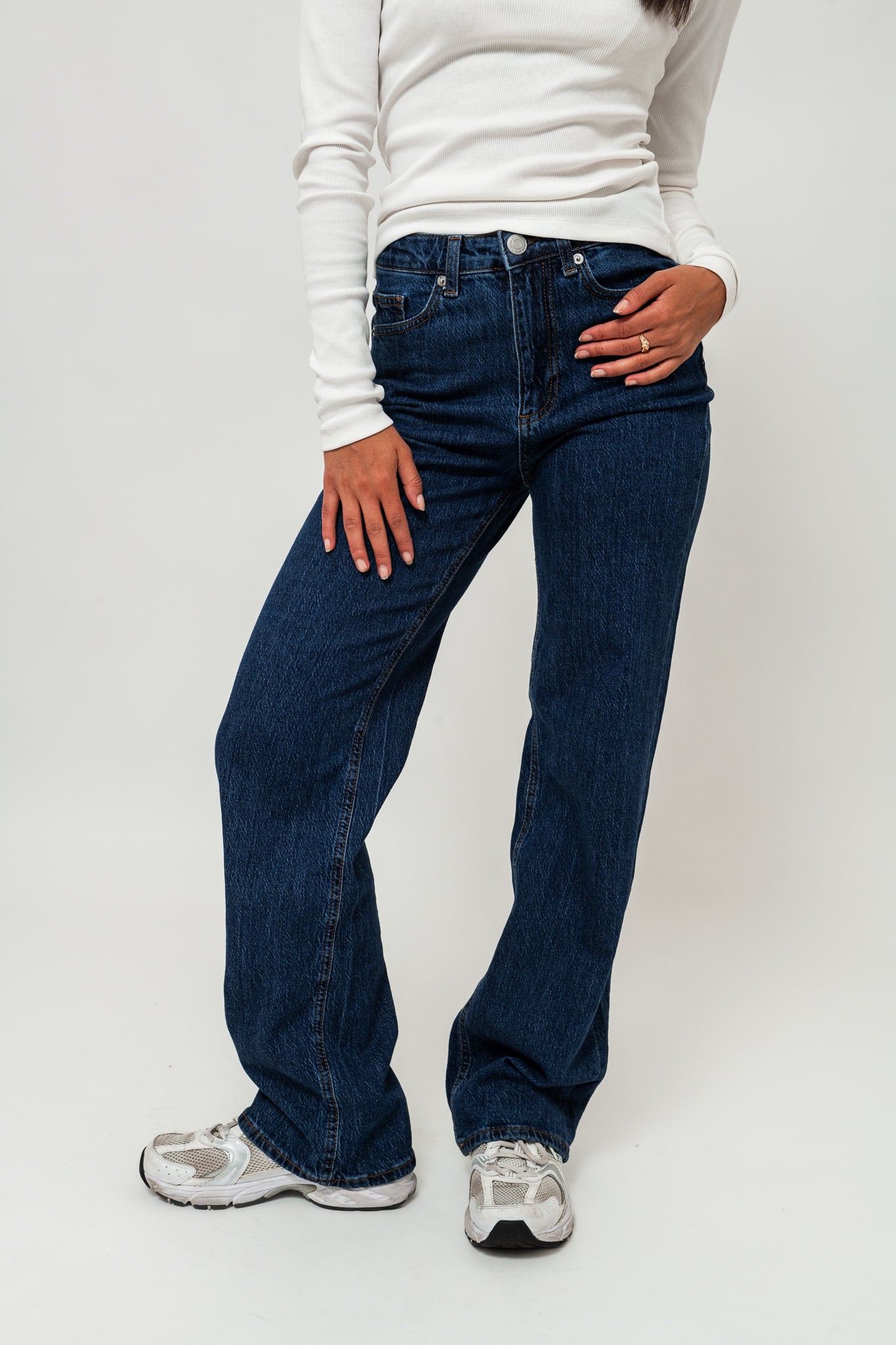 VMTESSA Wide Jeans - Dark Blue Denim