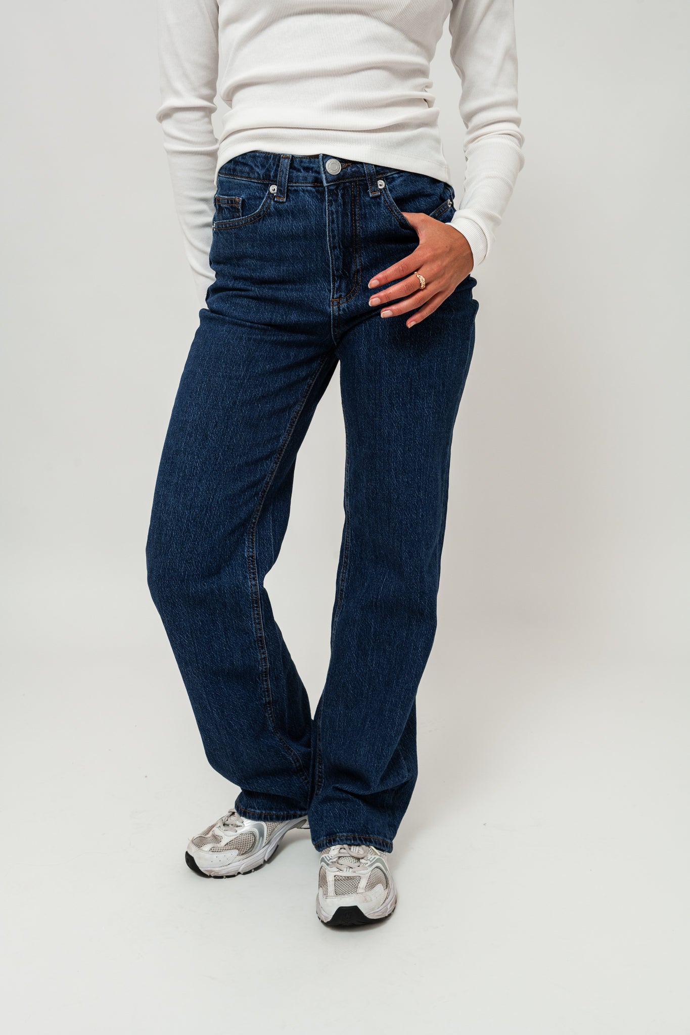VMTESSA Wide Jeans - Dark Blue Denim