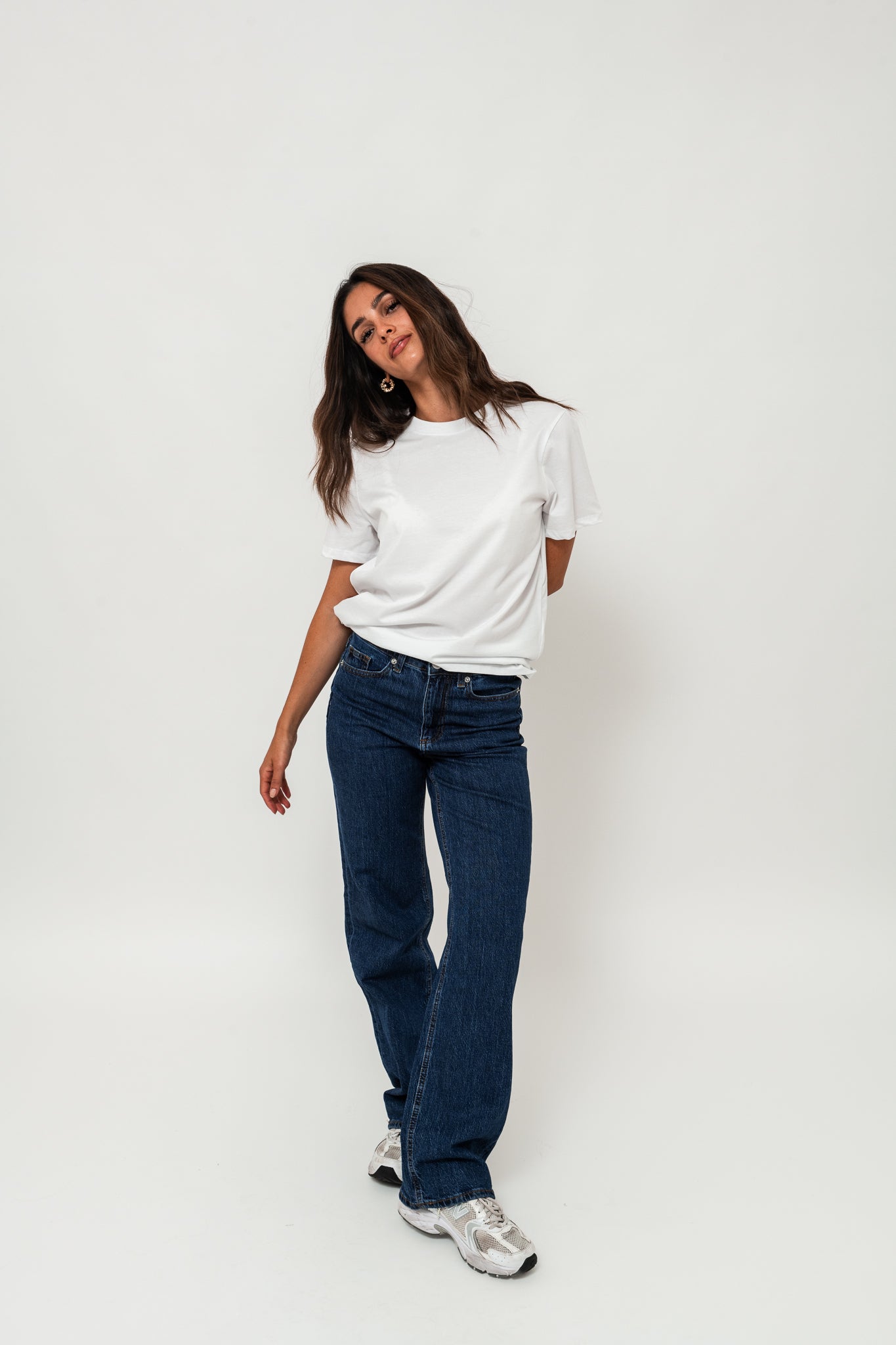 VMTESSA Wide Jeans - Dark Blue Denim