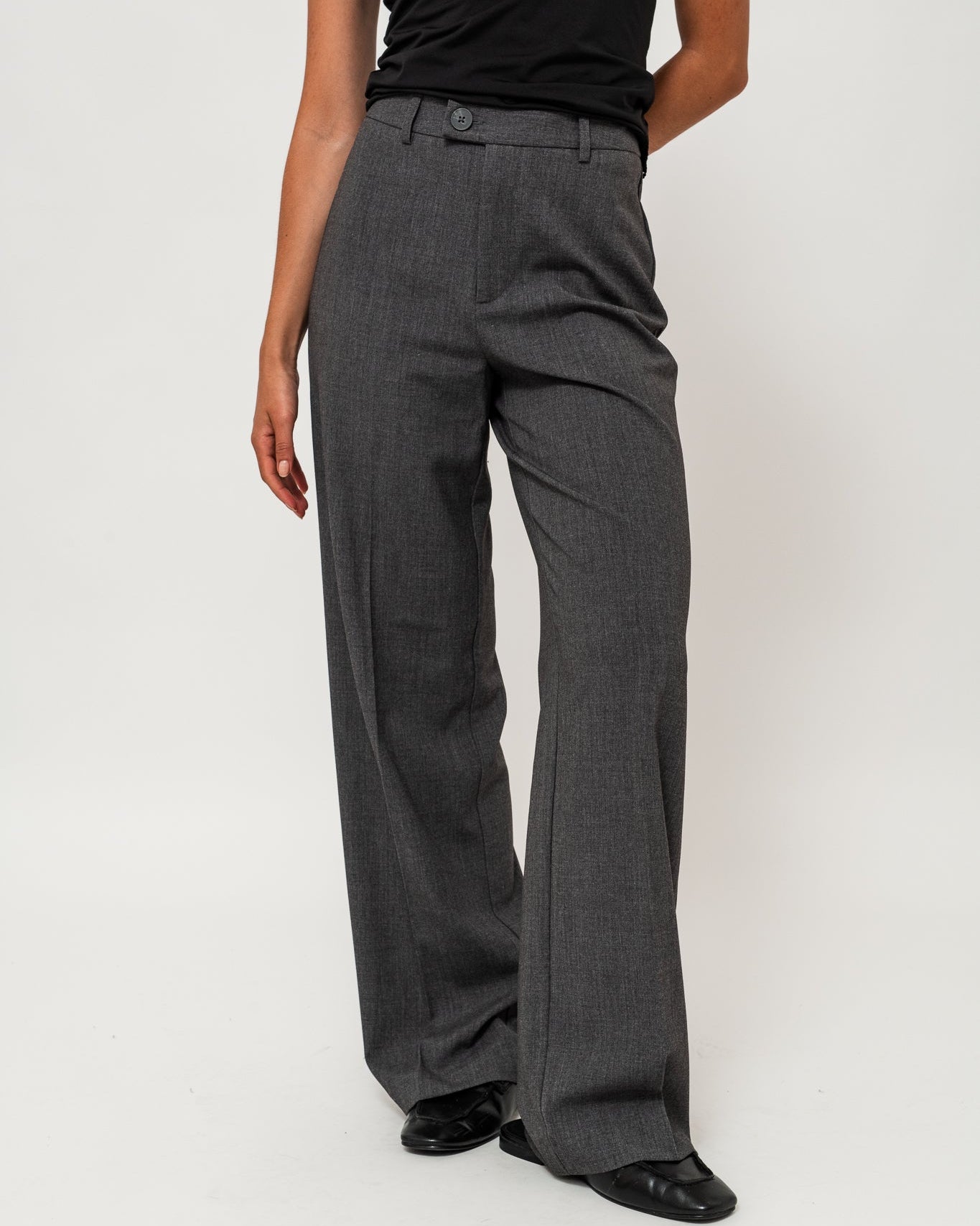 VMTEXAS Trousers - Dark Grey Melange