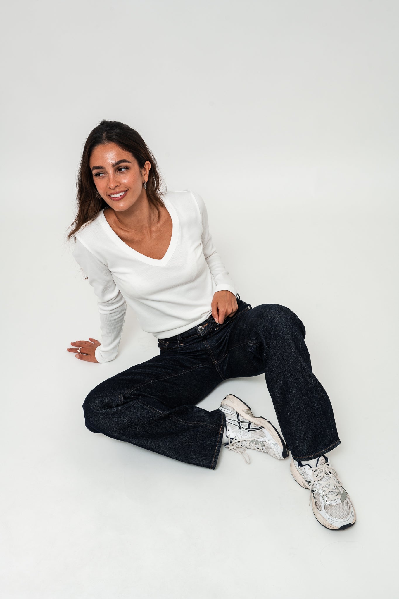 VMTESSA Wide Jeans - Dark Blue Denim