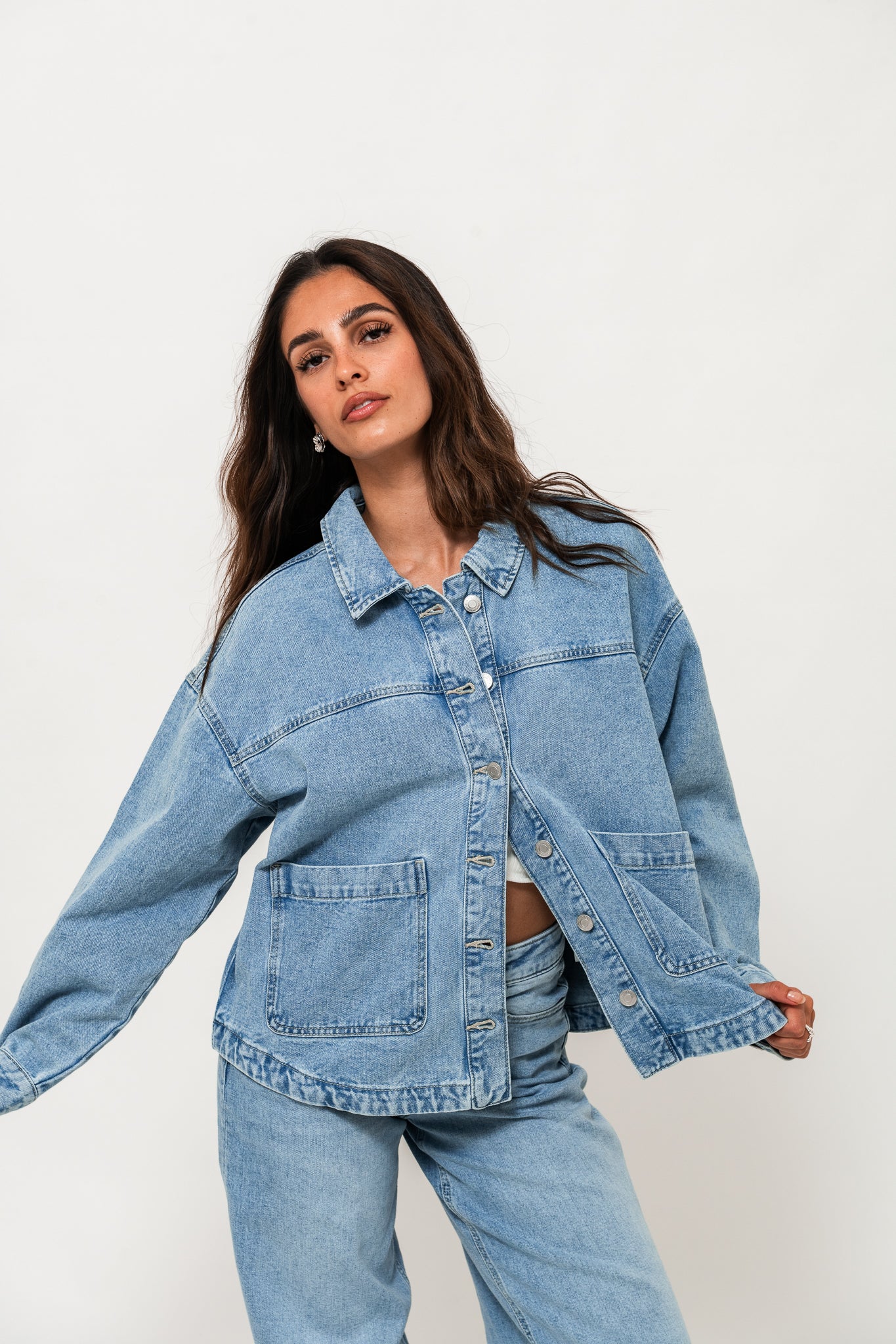 VMJAMIE Denim Jacket - Light Blue Denim