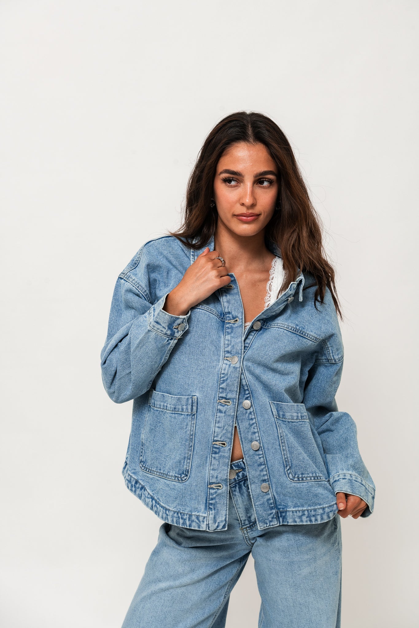VMJAMIE Denim Jacket - Light Blue Denim