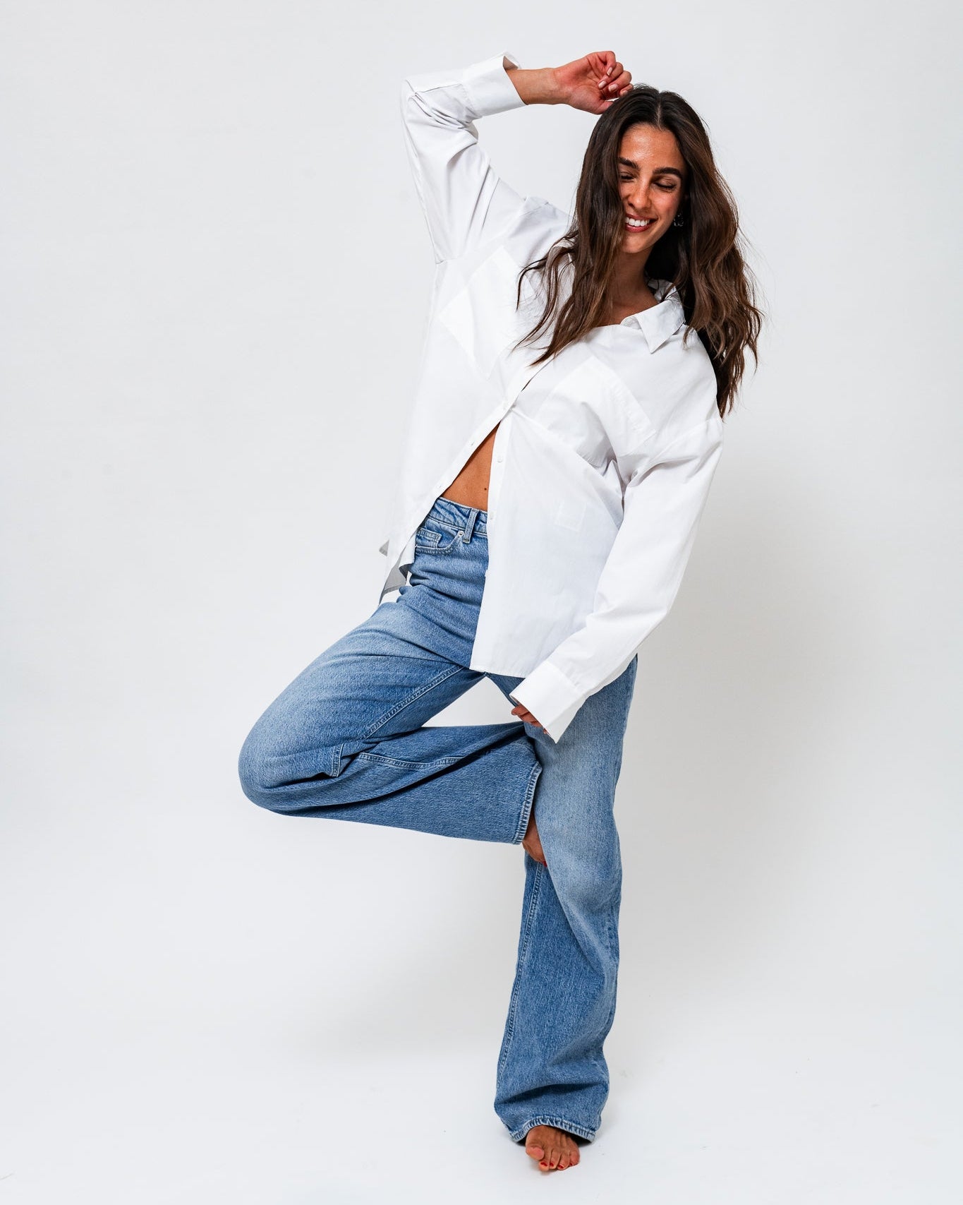 VMTESSA Wide Jeans - Medium Blue Denim