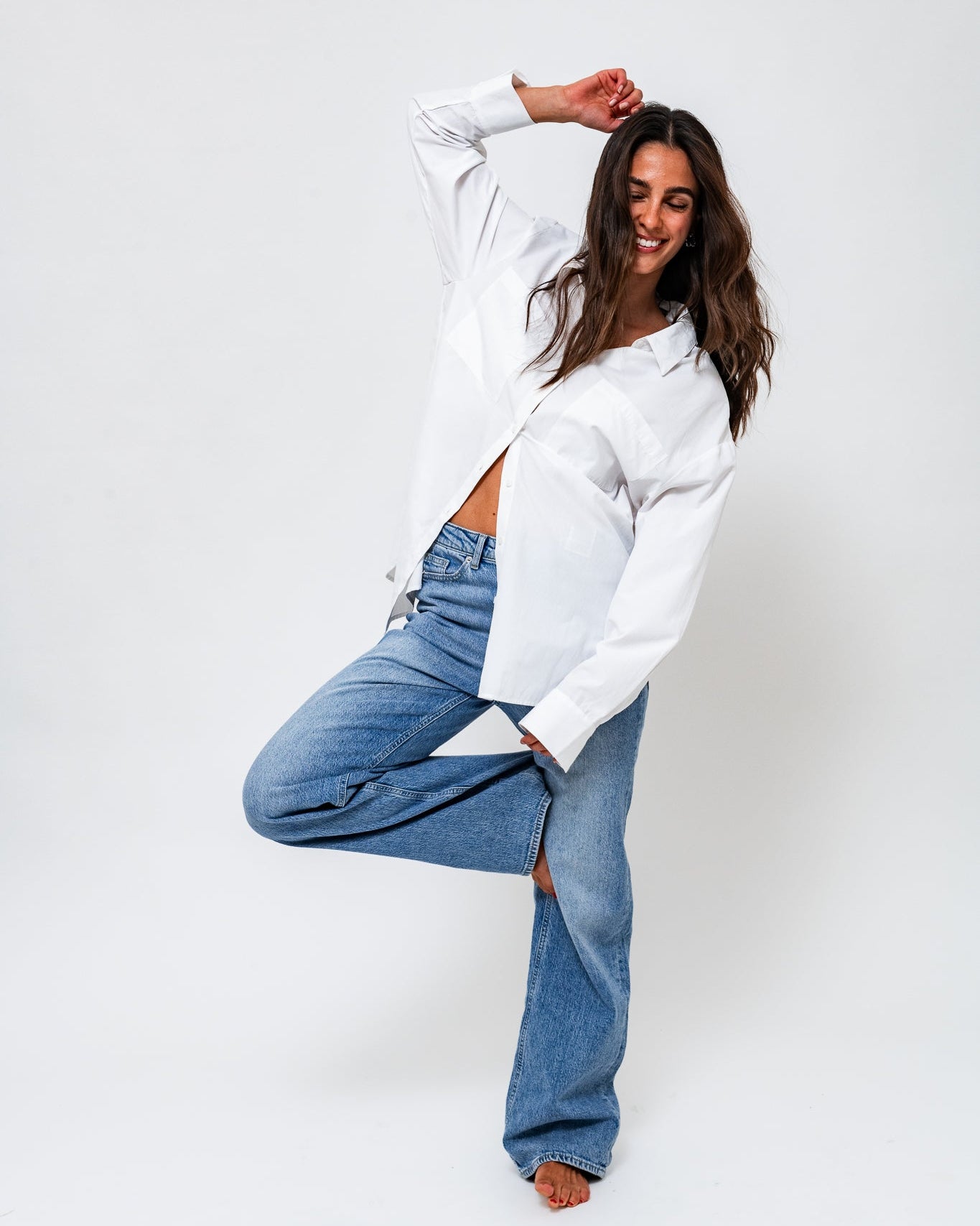 VMTESSA Wide Jeans - Medium Blue Denim