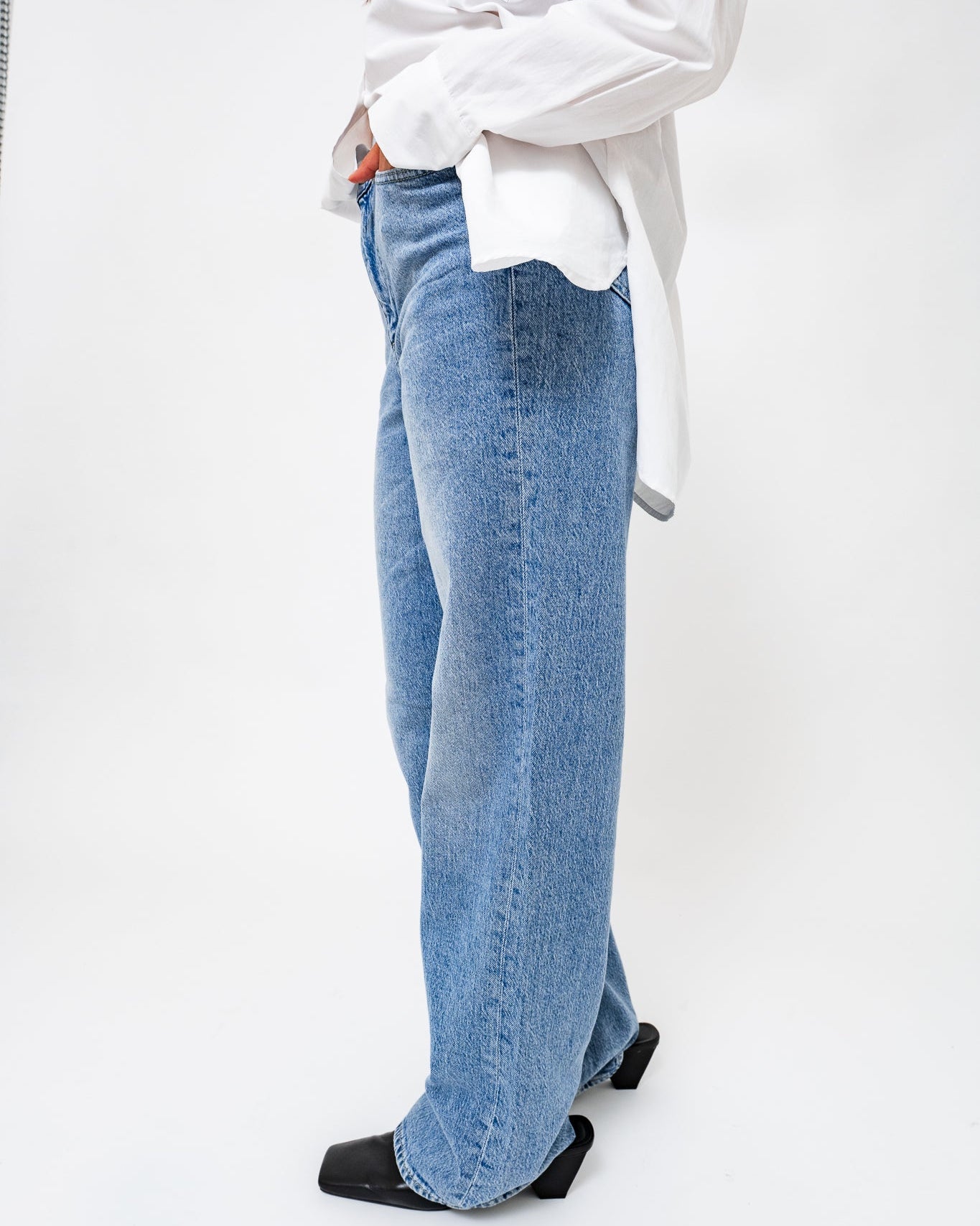 VMTESSA Wide Jeans - Medium Blue Denim