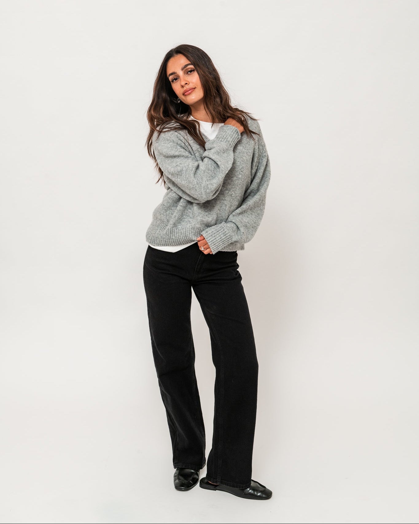 VMTESSA Wide Jeans - Black