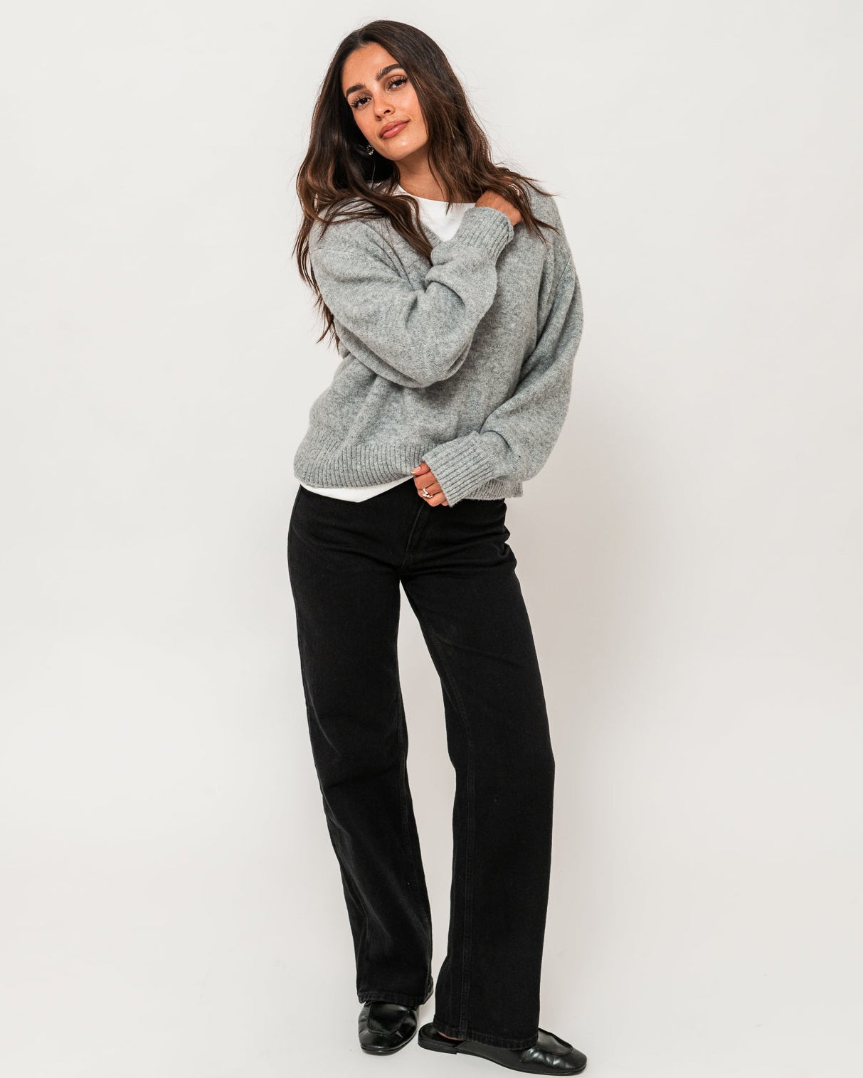 VMBOOM Pullover - Light Grey Melange