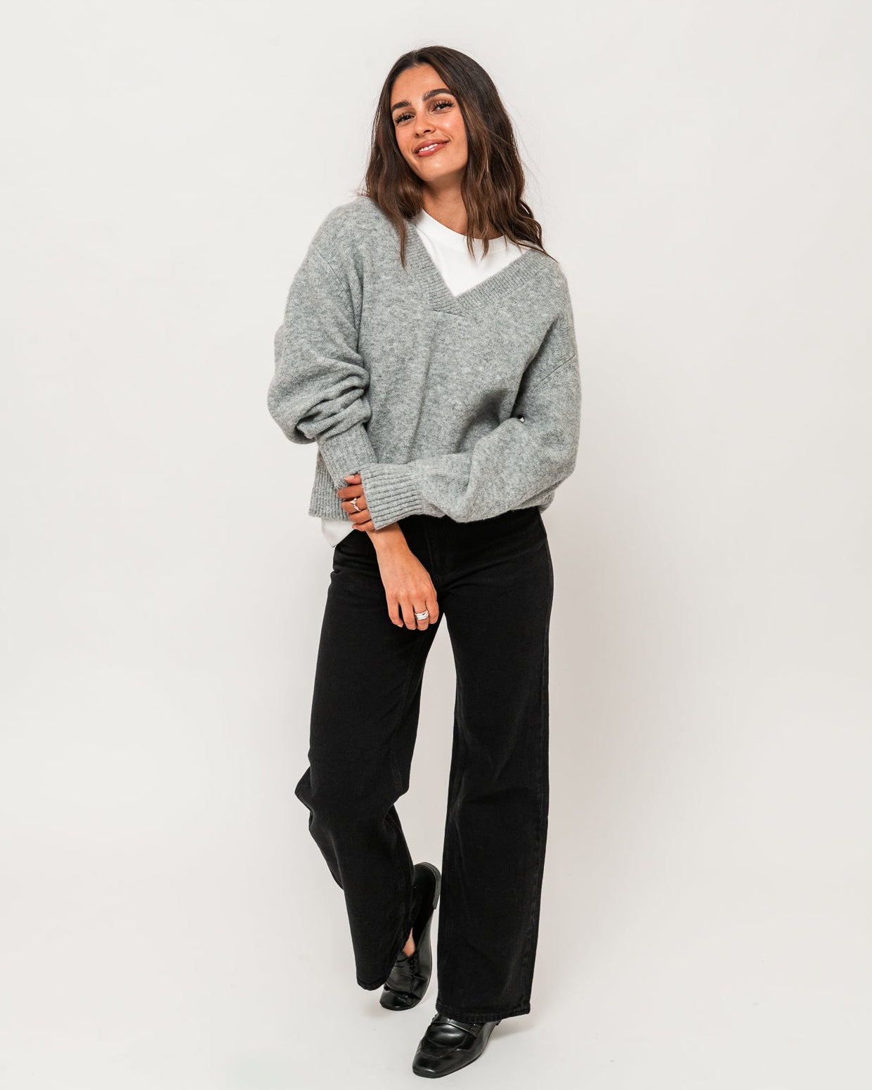 VMBOOM Pullover - Light Grey Melange