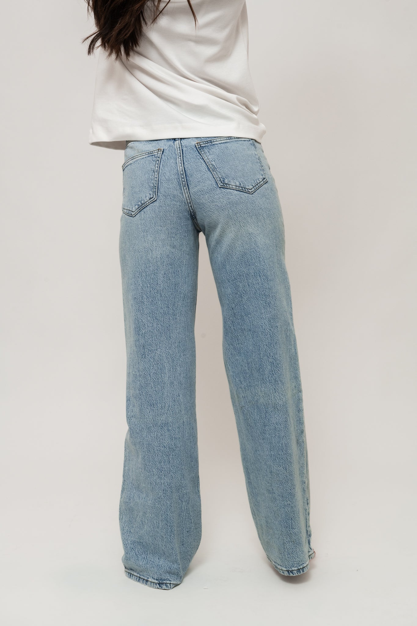VMTESSA Wide Jeans - Light Blue Denim