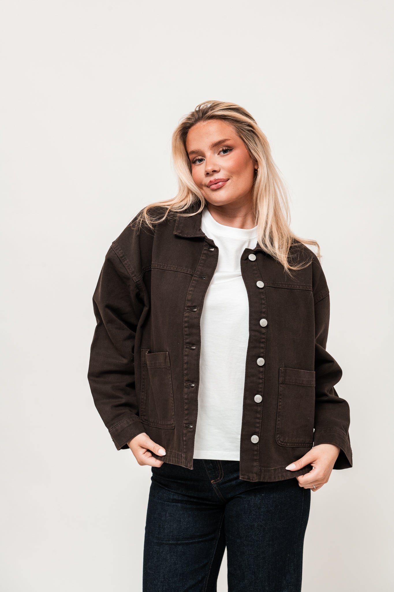 VMJAMIE Denim Jacket - Chocolate Torte