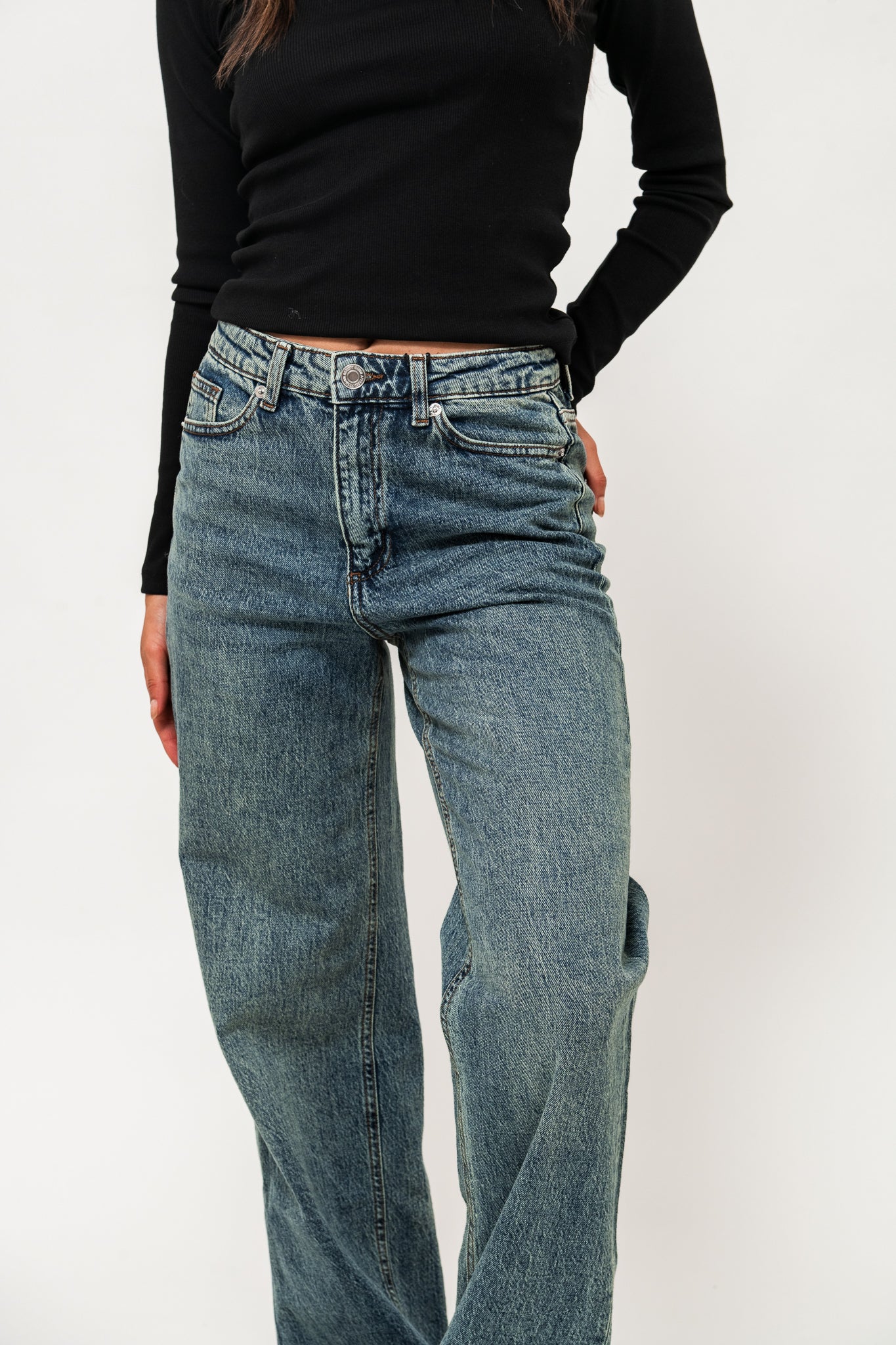 VMTESSA Wide Jeans - Medium Blue Tinted Denim