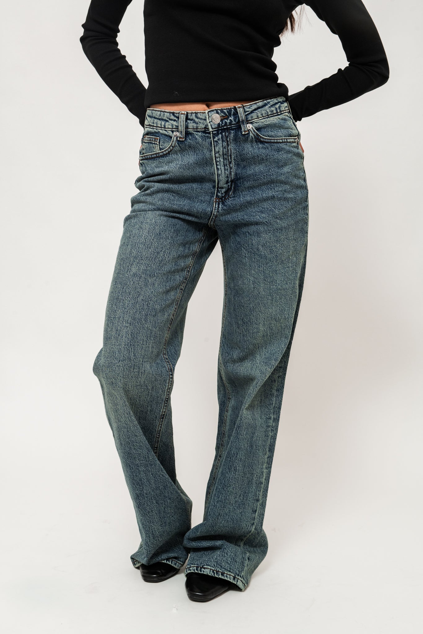 VMTESSA Wide Jeans - Medium Blue Tinted Denim