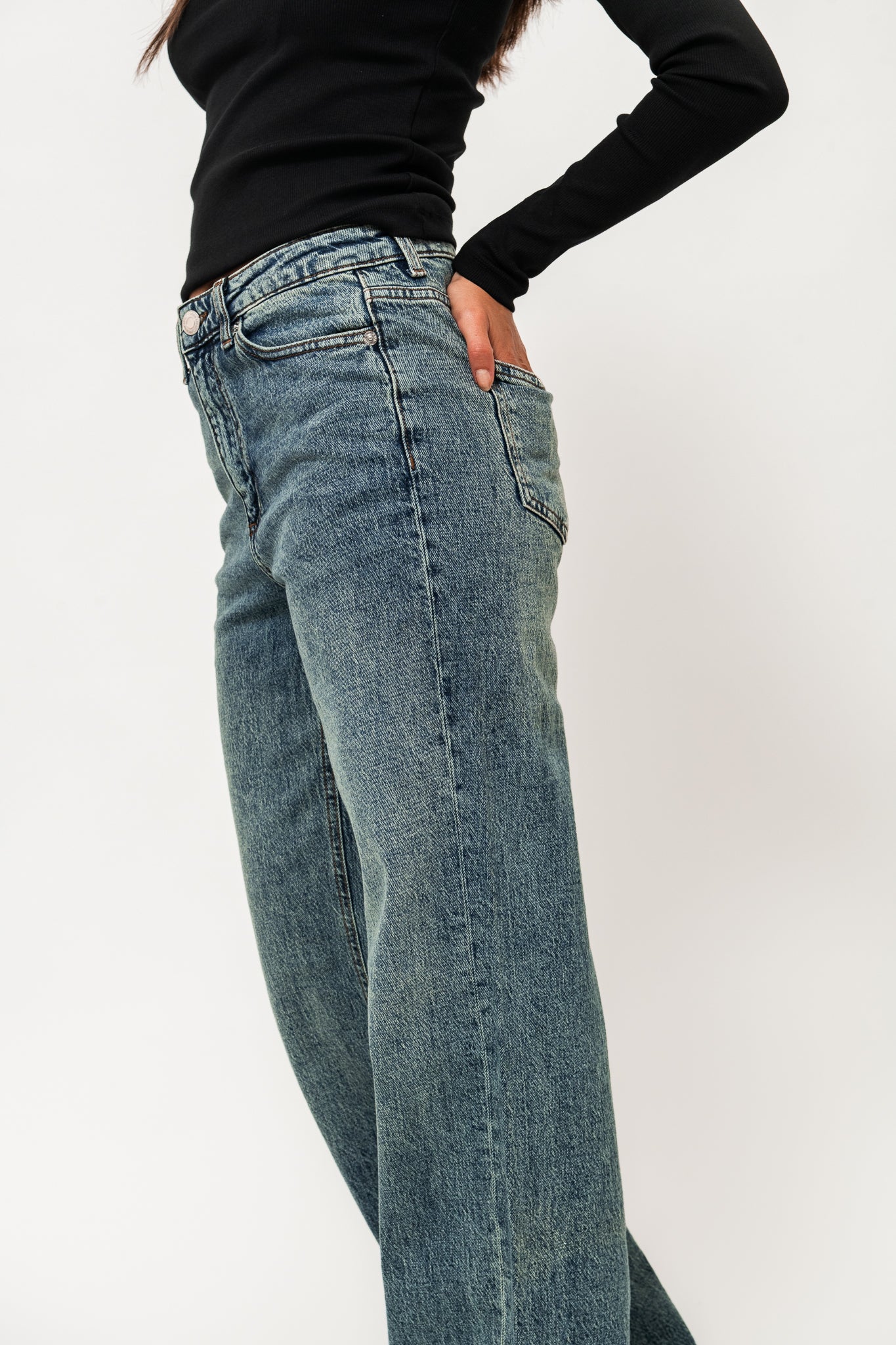 VMTESSA Wide Jeans - Medium Blue Tinted Denim