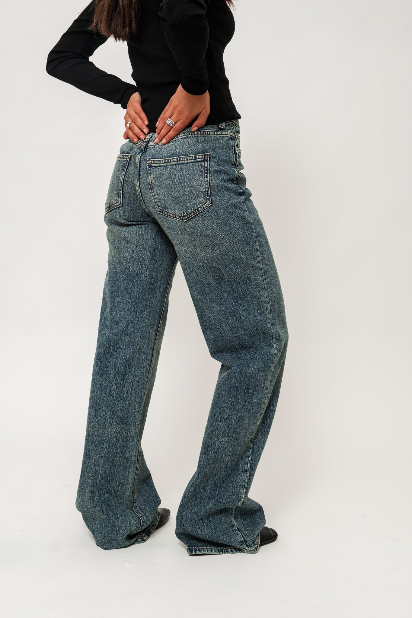 VMTESSA Wide Jeans - Medium Blue Tinted Denim