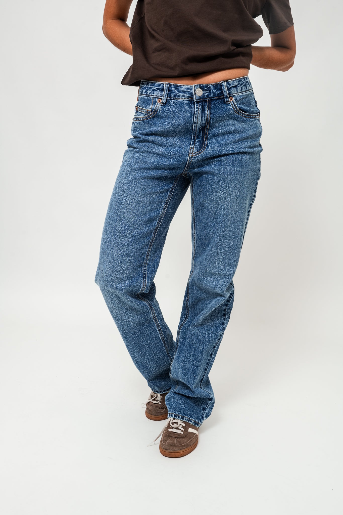 VMTESSA Straight Jeans - Medium Blue Denim