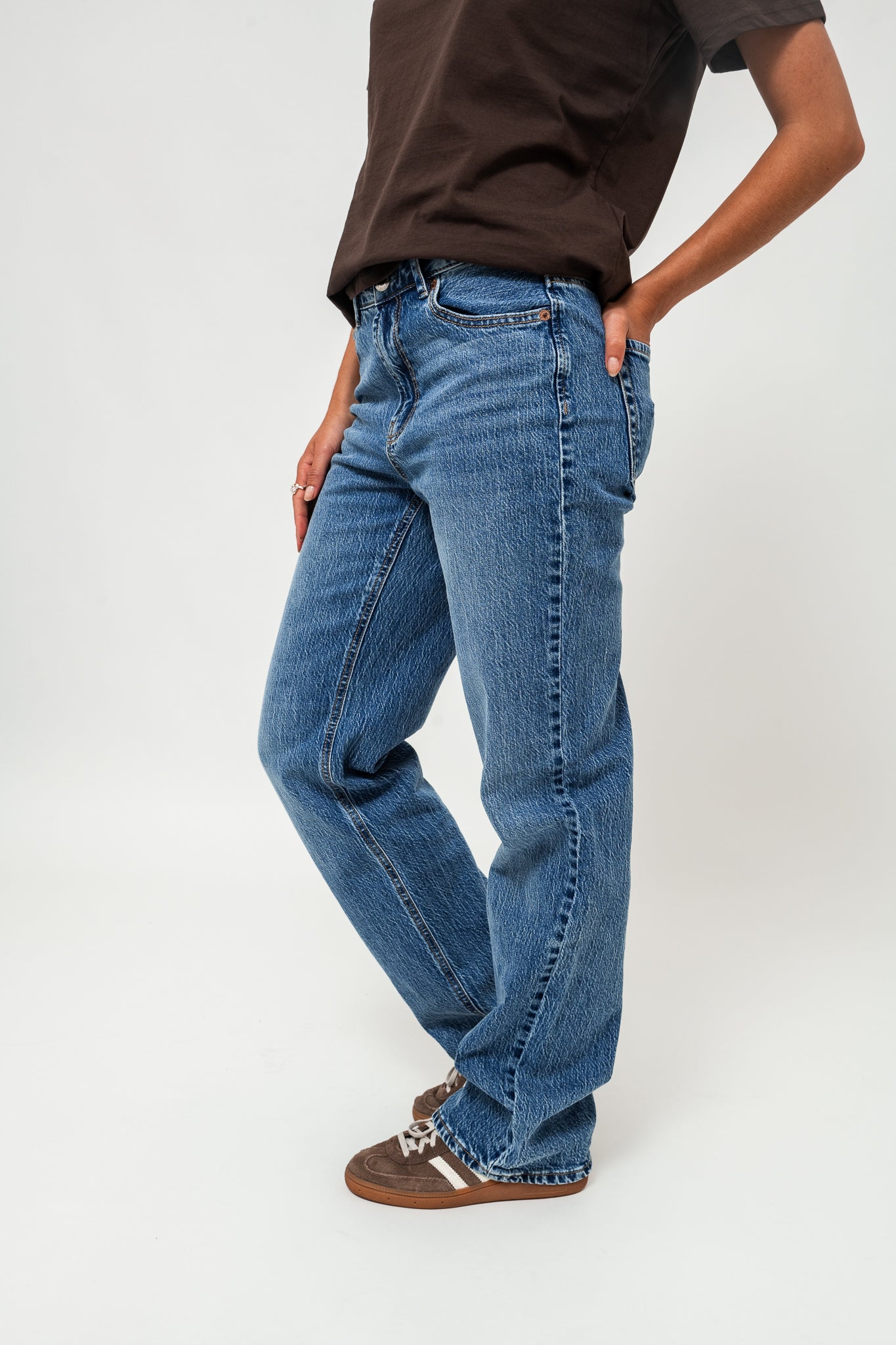VMTESSA Straight Jeans - Medium Blue Denim