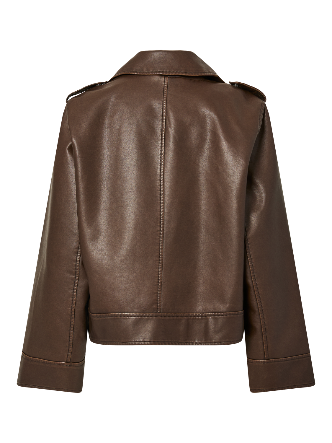 PCJOSIE BIKER JACKET - Hot Fudge