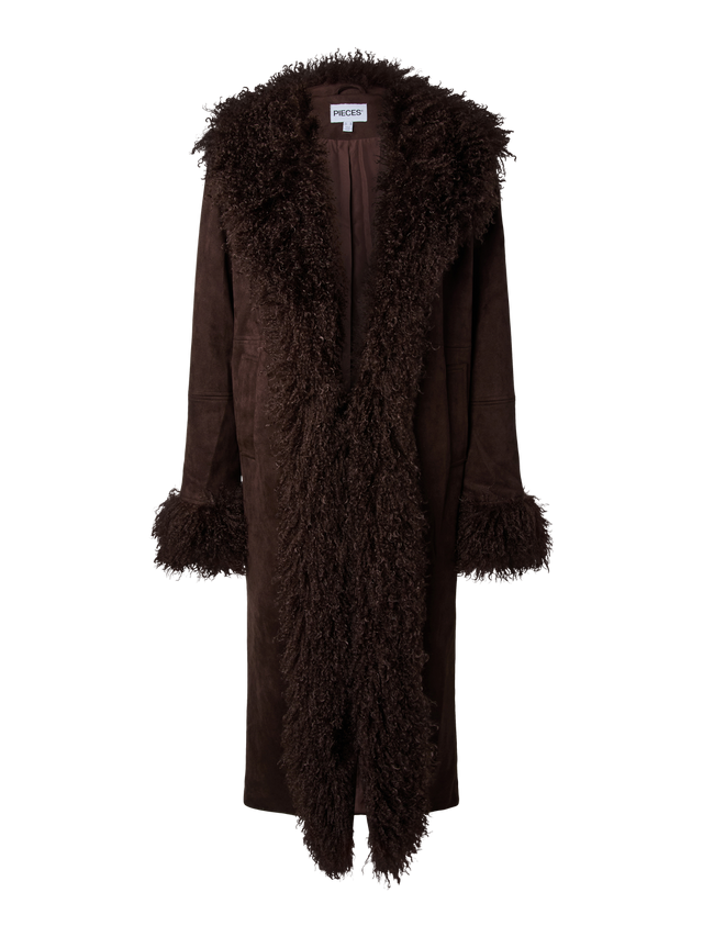 PCNANNA LONG JACKET - Hot Fudge