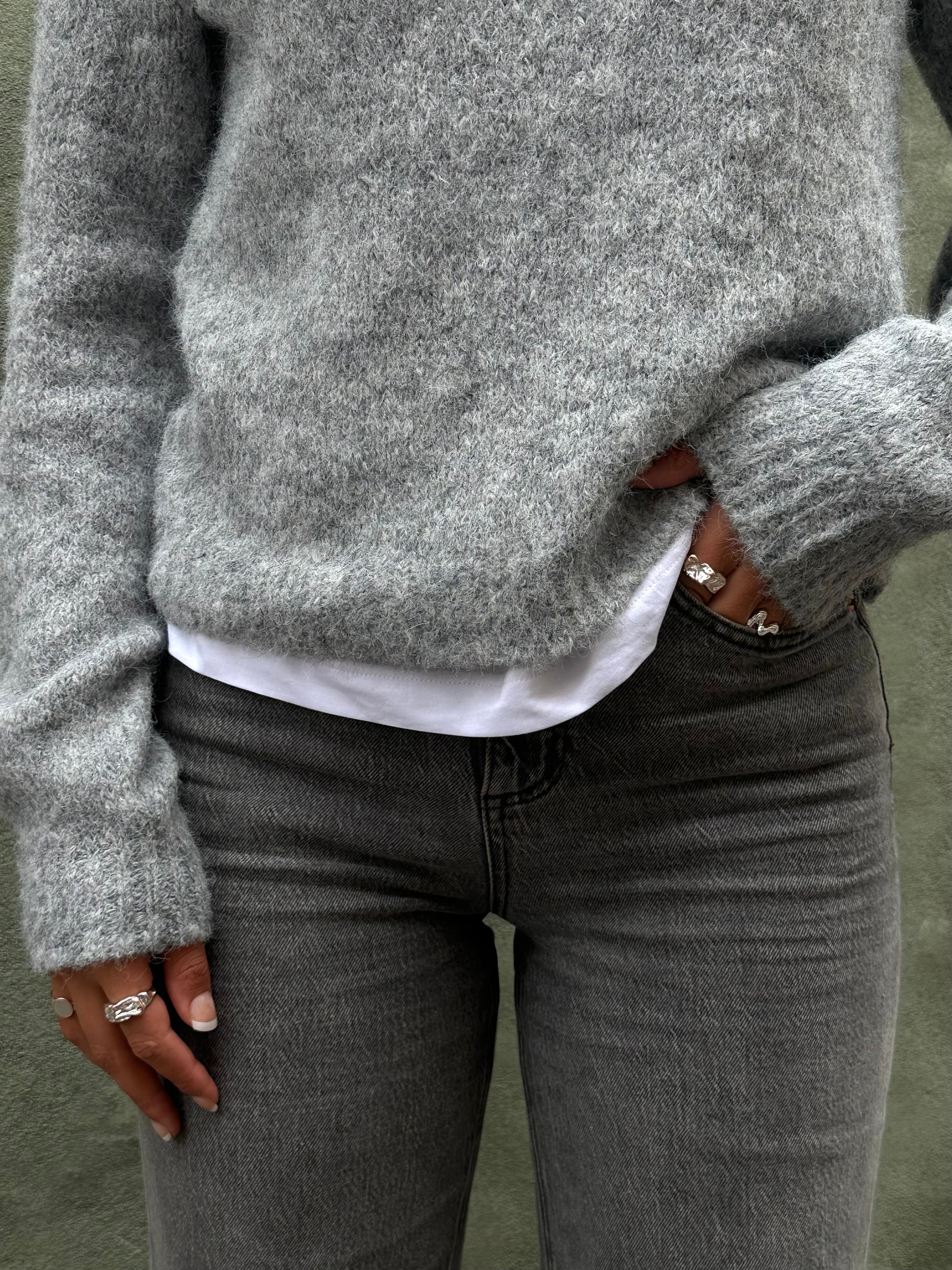 VMNOVAH Pullover - Medium Grey Melange