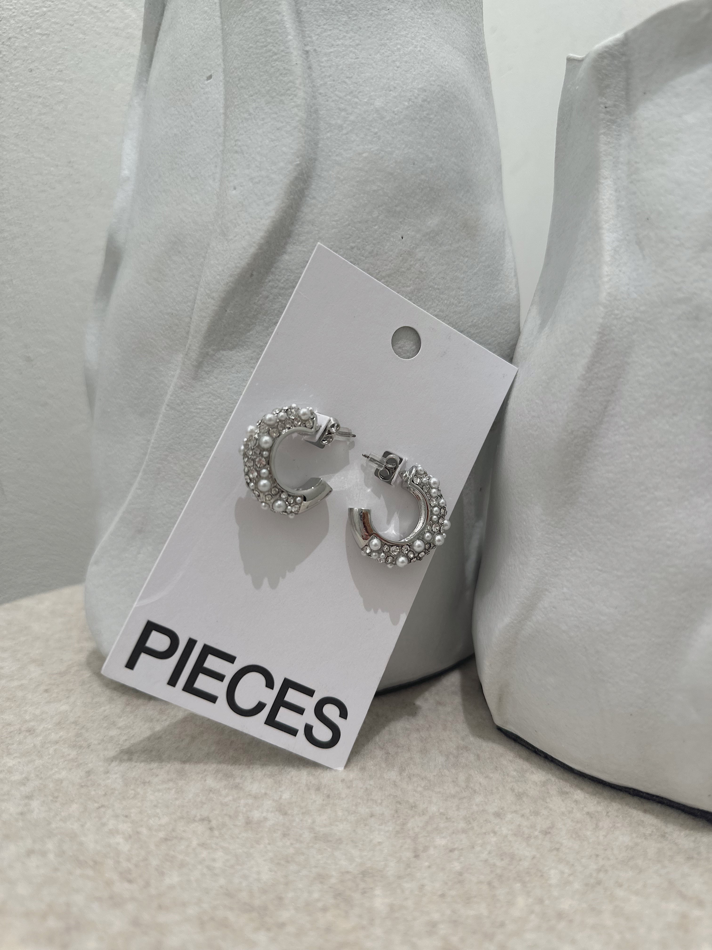 PCJENNE Earrings - Silver Colour