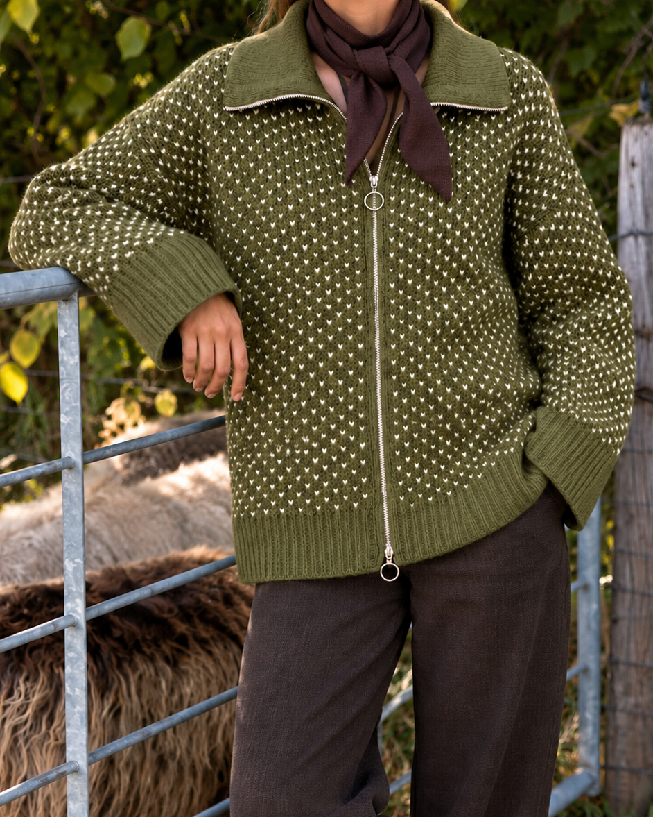 PCMORDIC CARDIGAN - Sphagnum