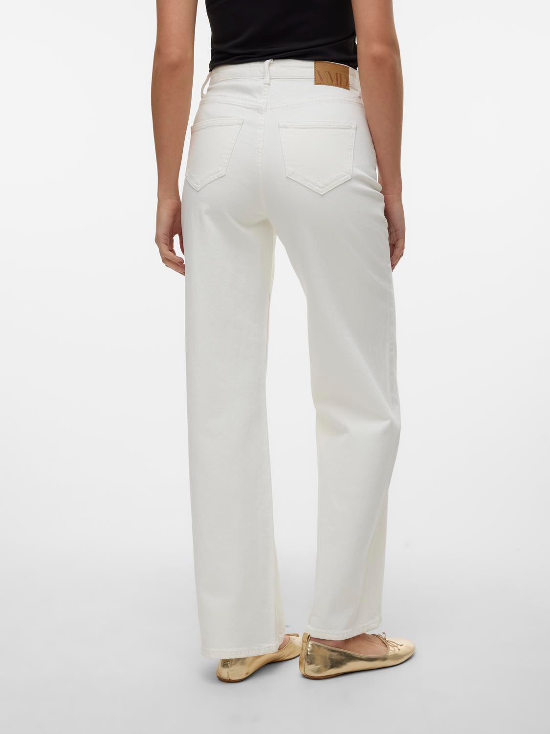 VMTESSA Wide Jeans - Bright White