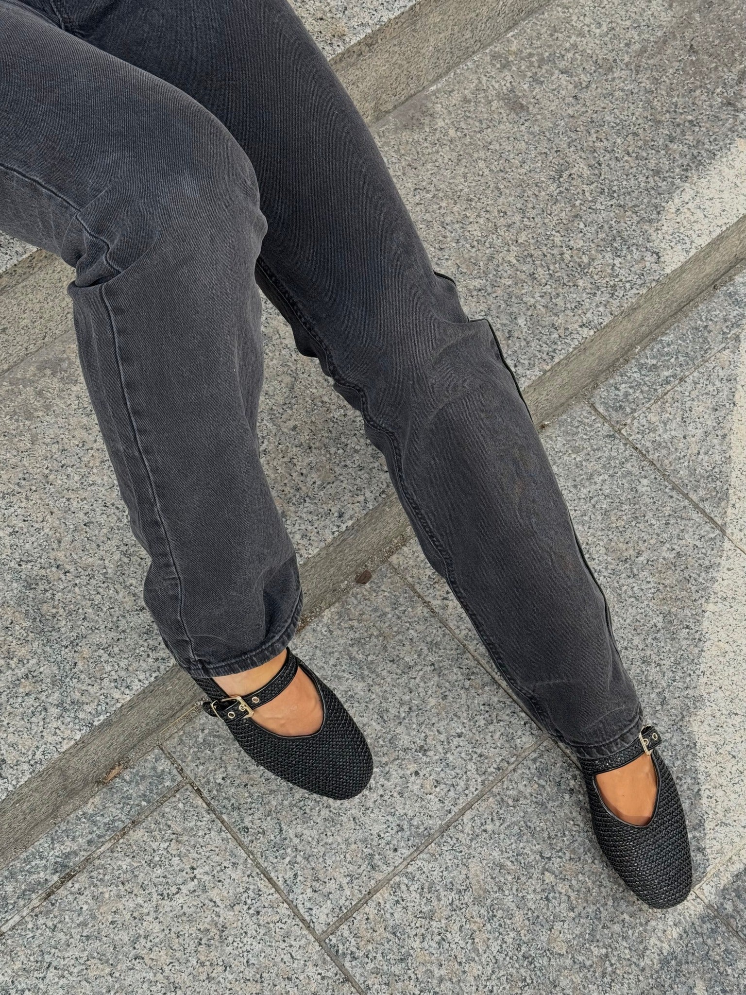 VMTESSA Straight Jeans - Black Denim