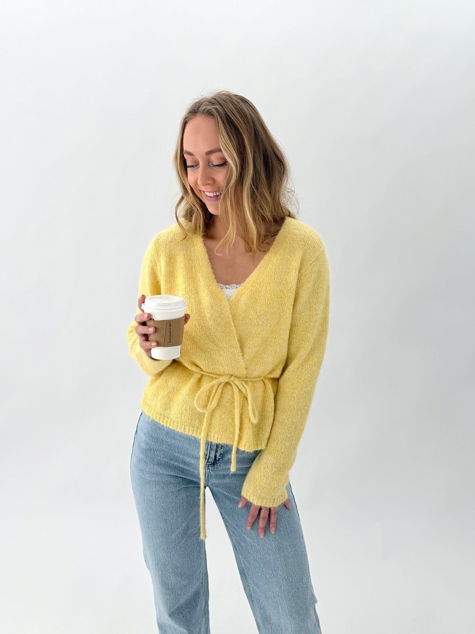 VMSORRENTO Knit Cardigan - Mellow Yellow