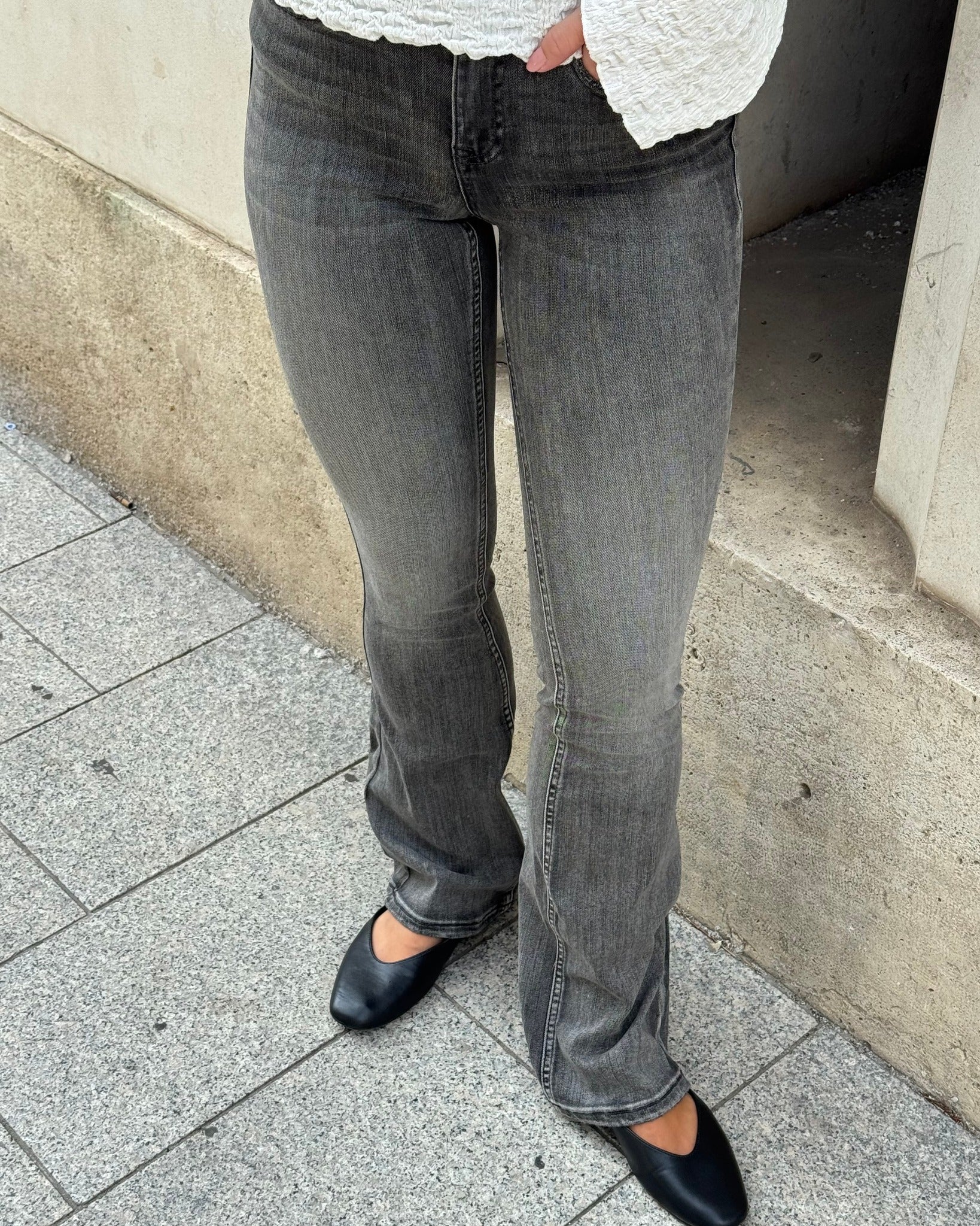 VMFLASH Flared Jeans - Medium Grey Denim