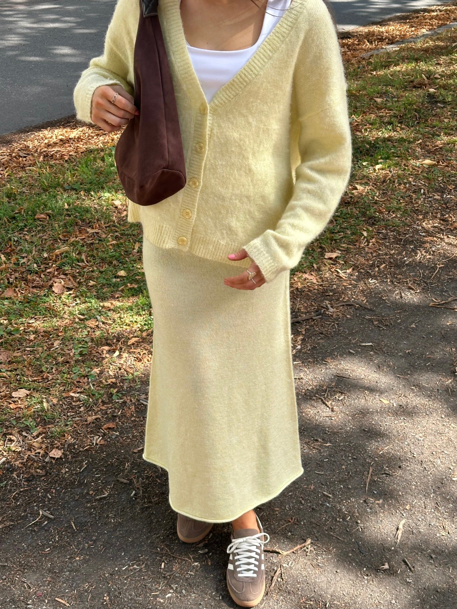 PCPAM Long Skirt - French Vanilla