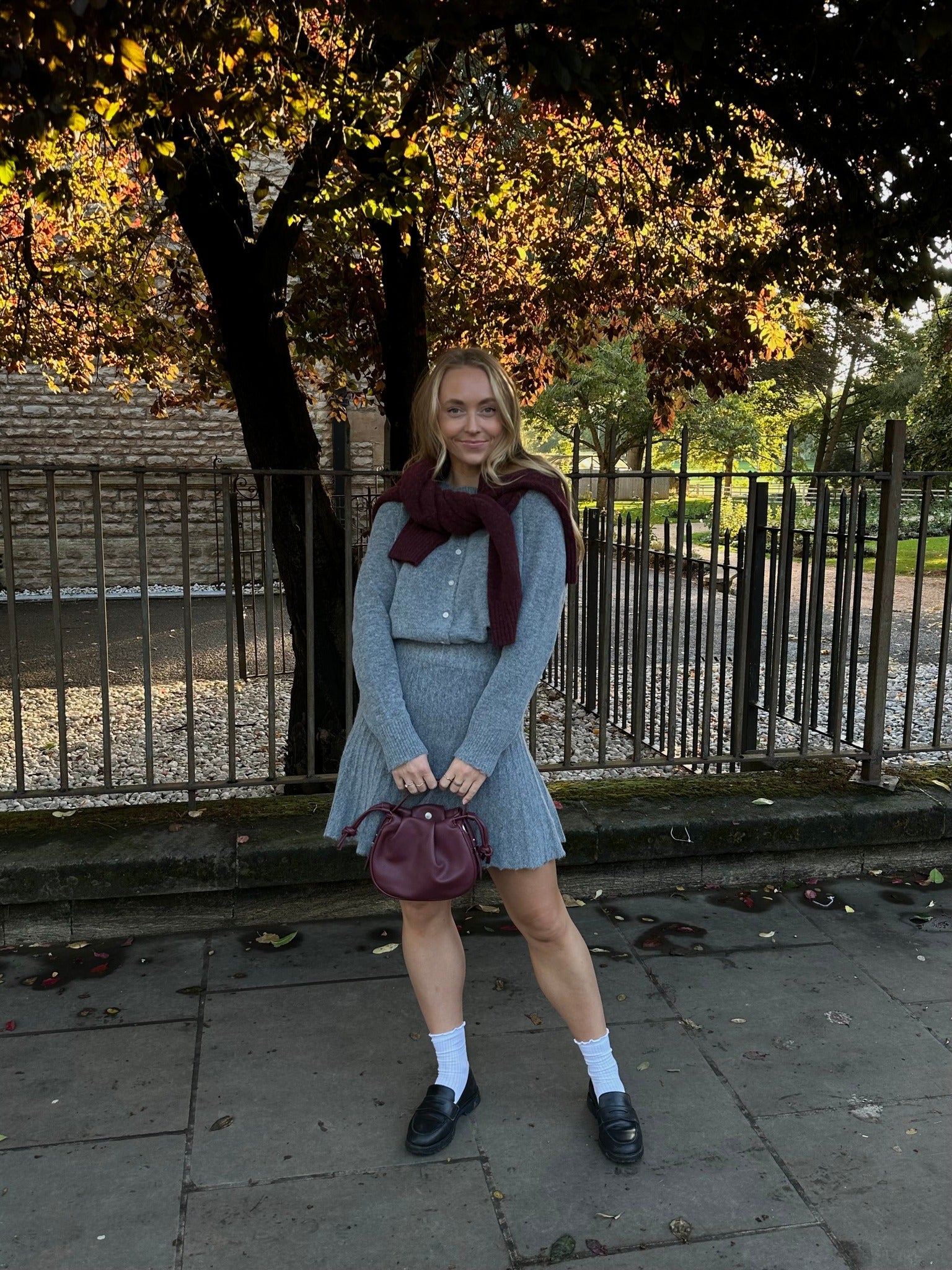 VMMACY Short Skirt - Medium Grey Melange