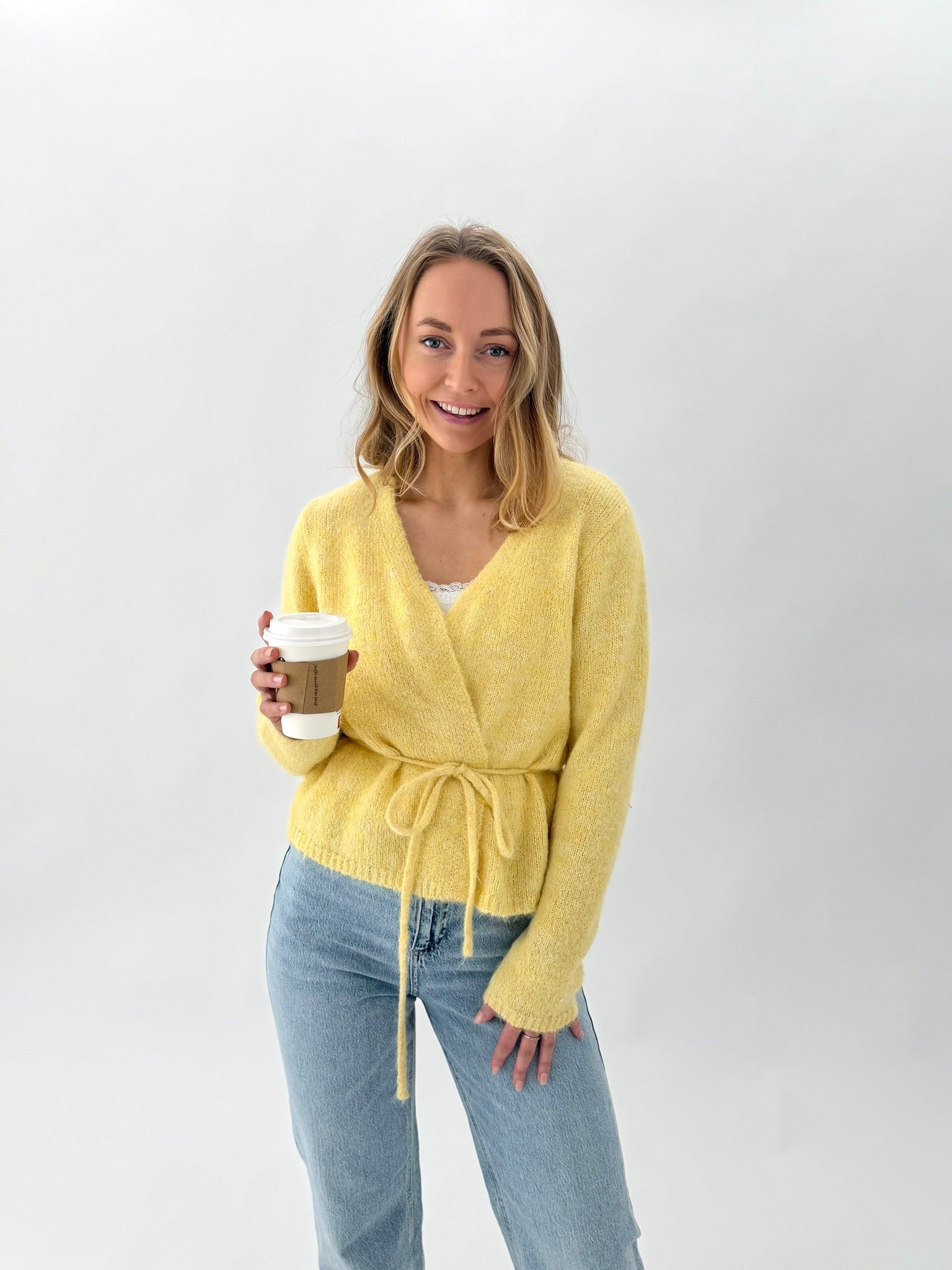 VMSORRENTO Knit Cardigan - Mellow Yellow