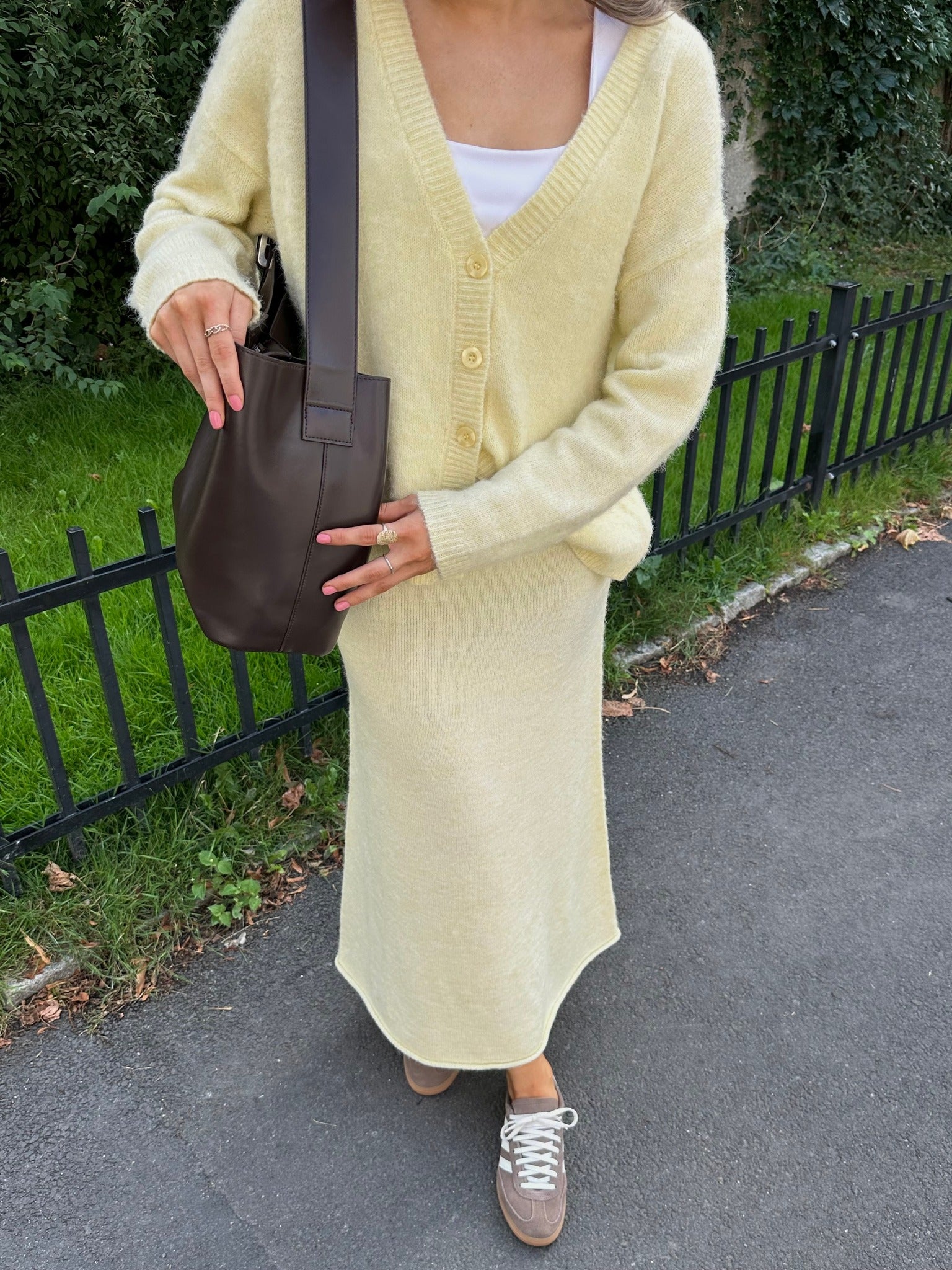 PCPAM Long Skirt - French Vanilla