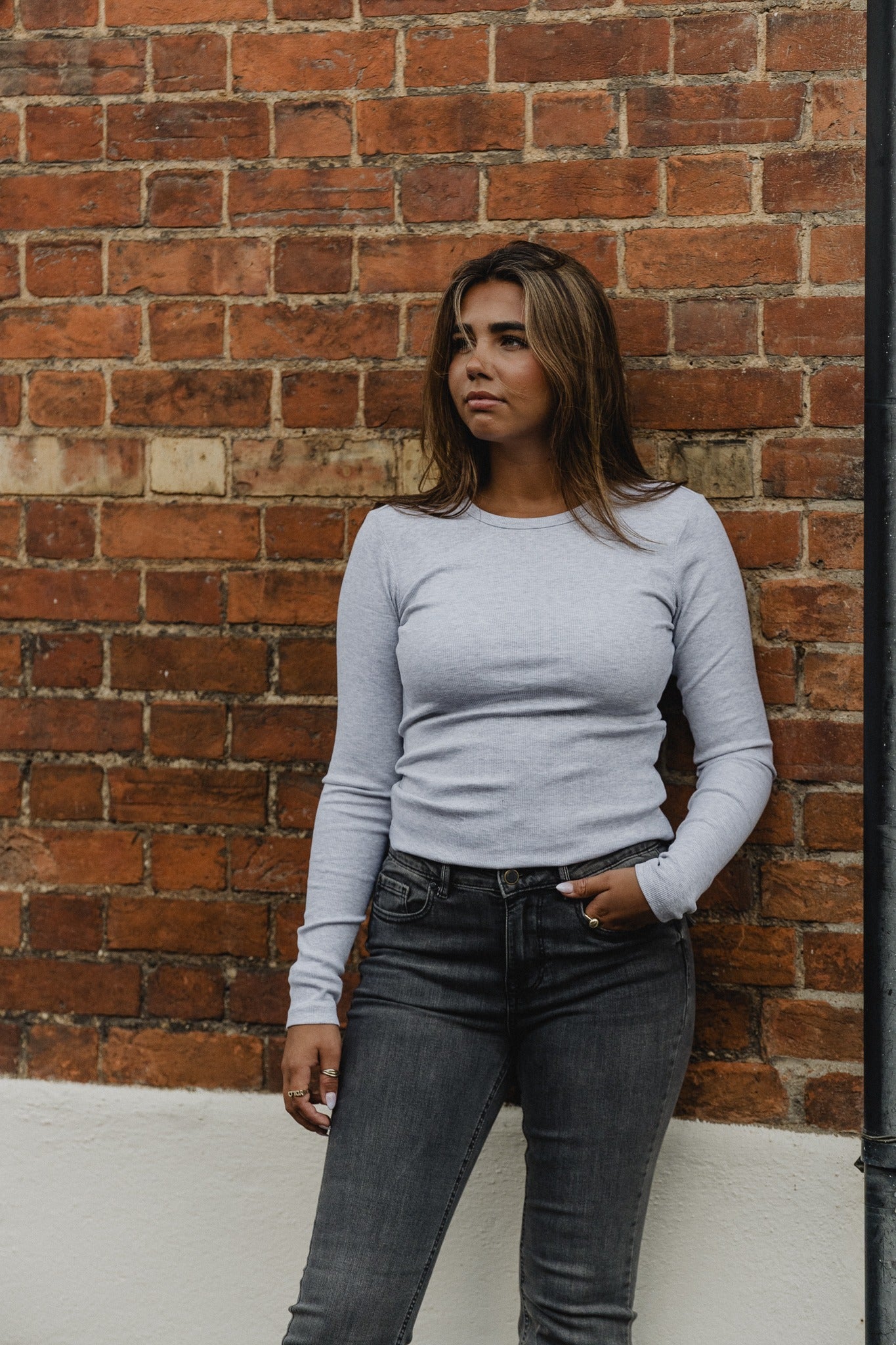 VMCHLOE Pullover - Light Grey Melange