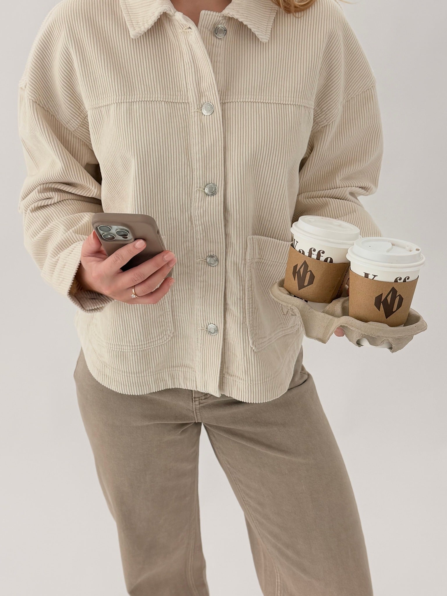 VMJAMIE Cord Jacket - Oatmeal