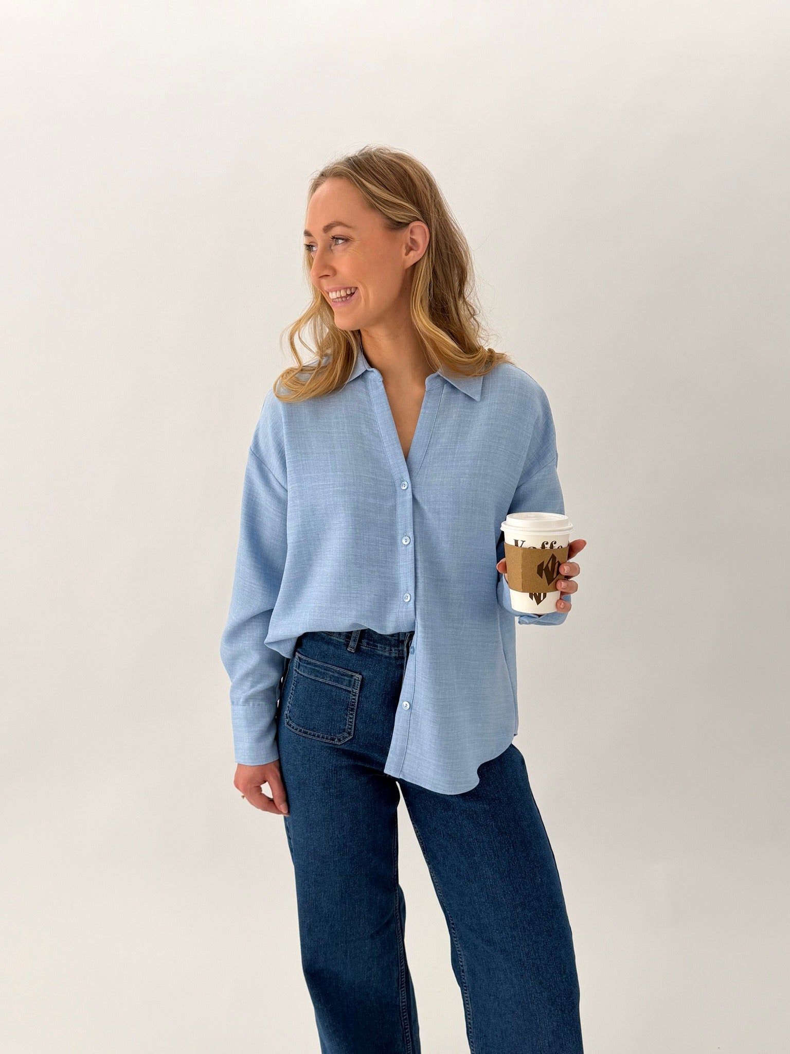 VMMELANEY Shirts - Chambray Blue