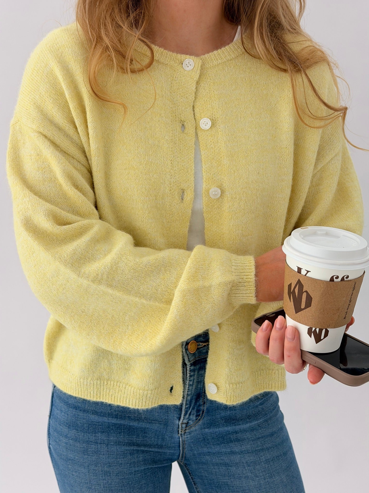 VMHOPE Knit Cardigan - Pale Banana