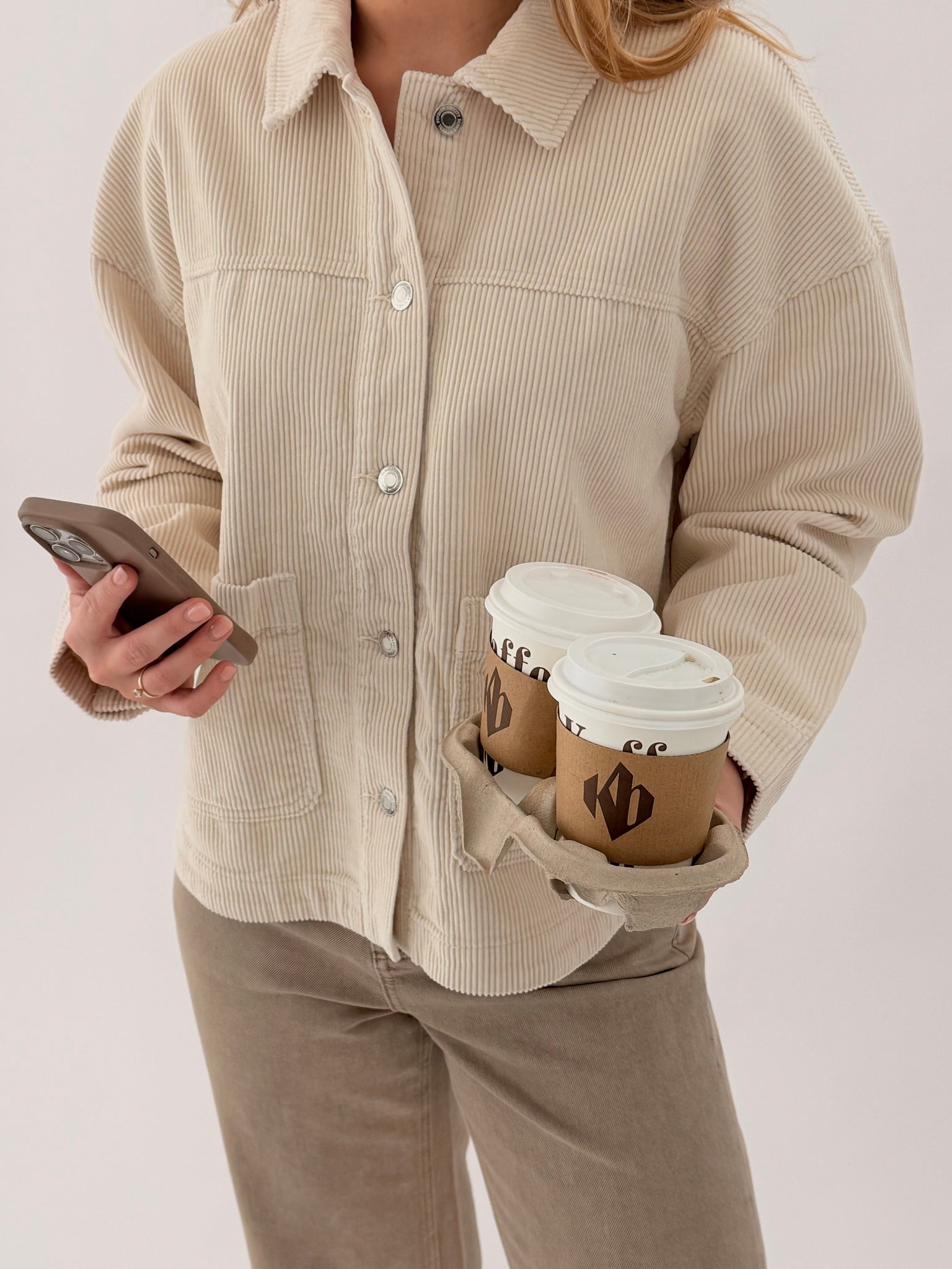 VMJAMIE Cord Jacket - Oatmeal