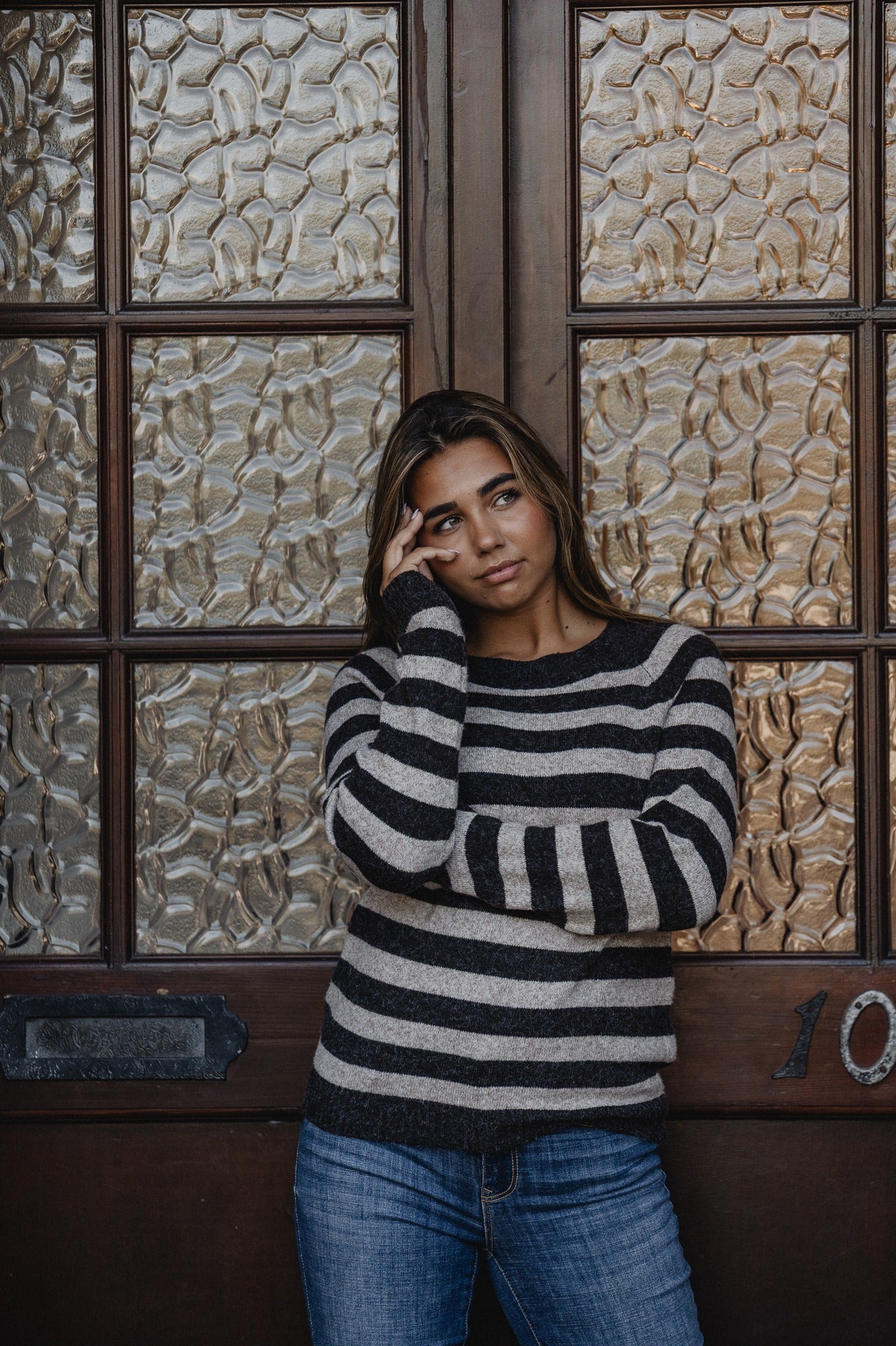 VMDOFFY Pullover - Chocolate Torte w/stripes