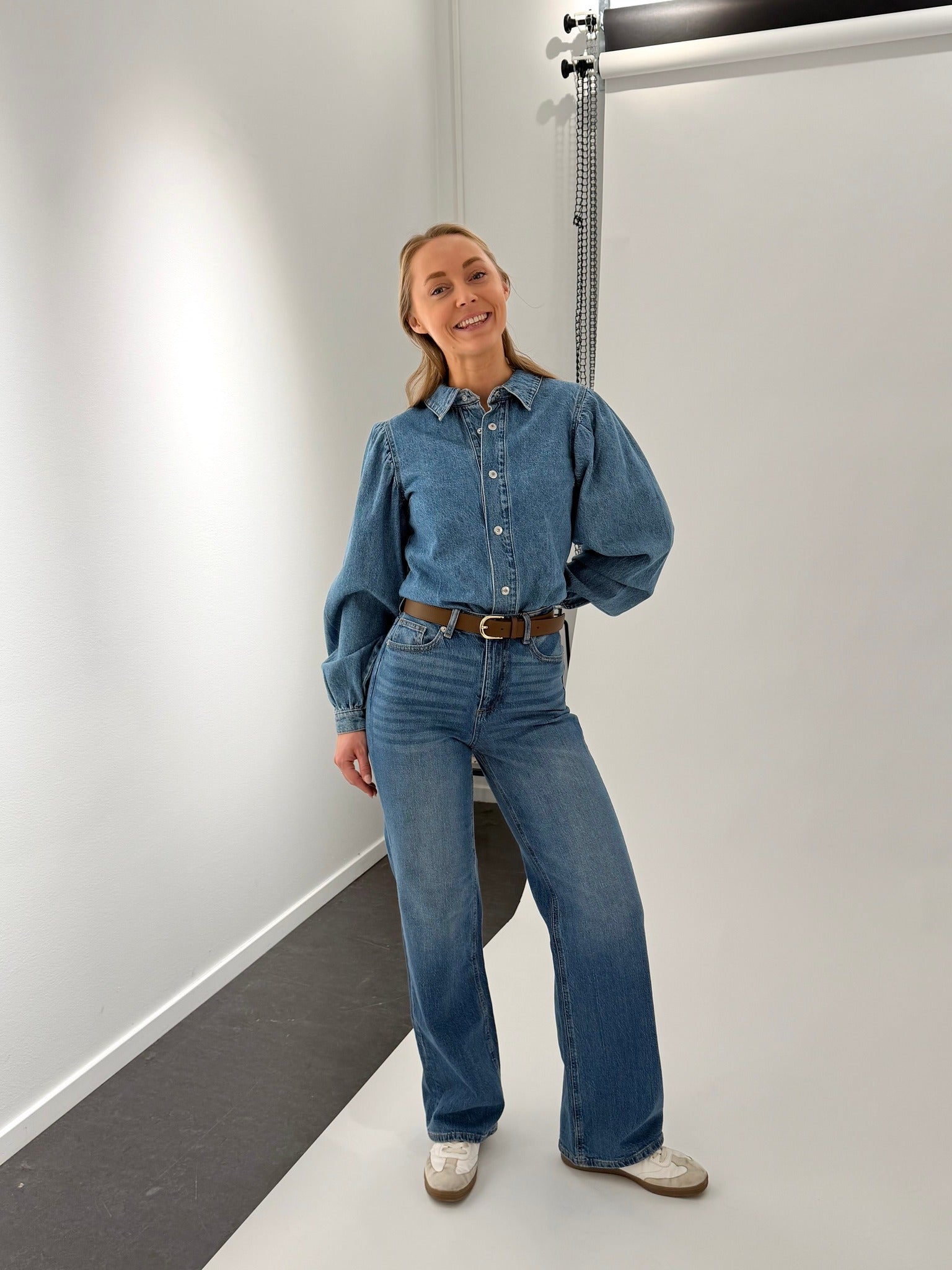 PCRITT Denim Shirt - Light Blue Denim