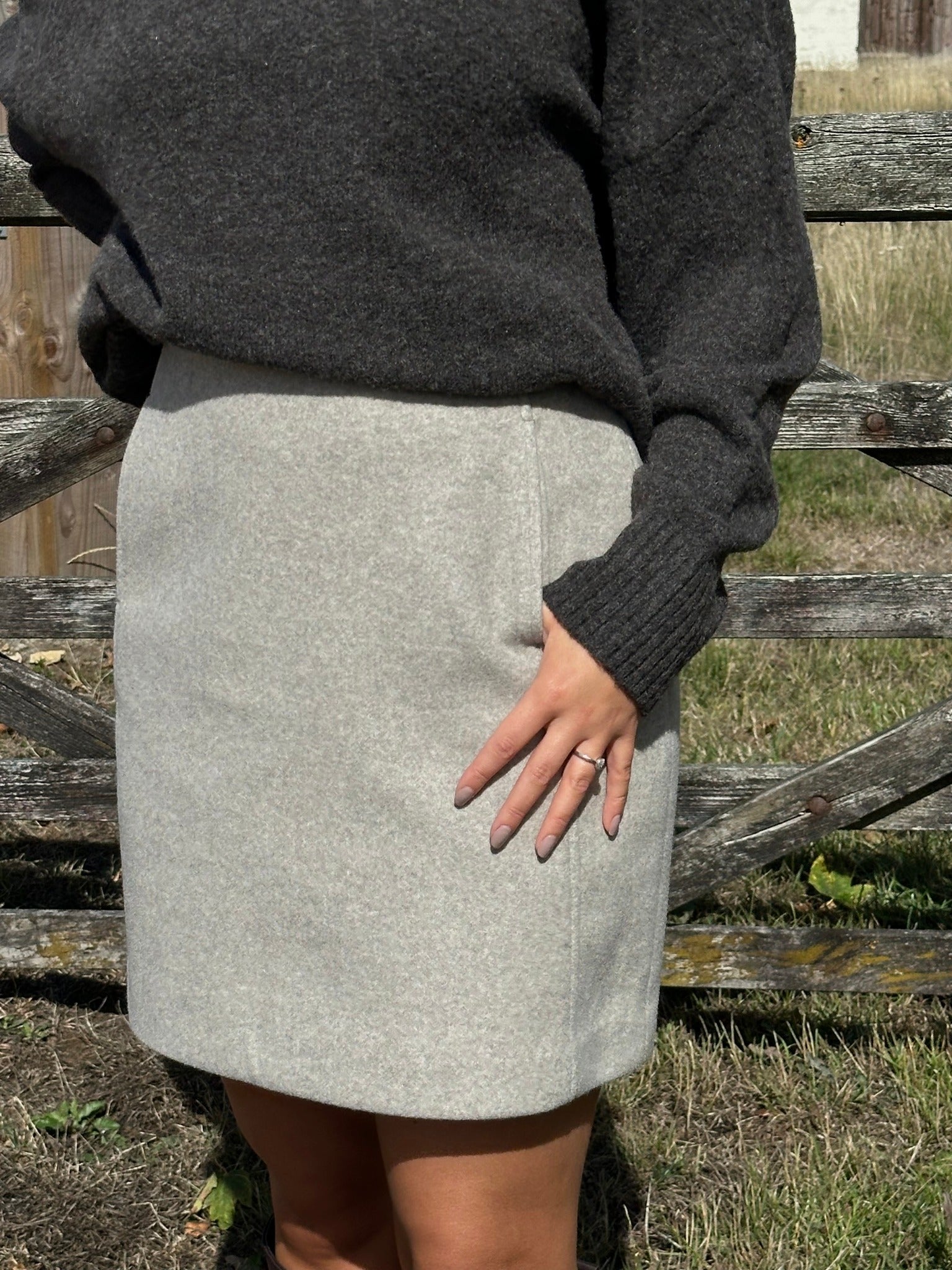 VMFORTUNEALLISON Skirt - Silver Mink