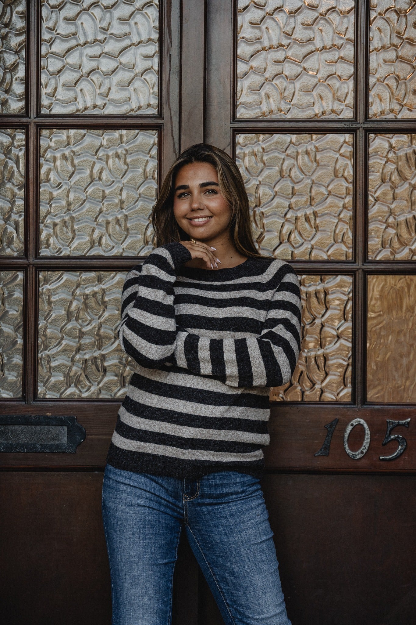 VMDOFFY Pullover - Chocolate Torte w/stripes