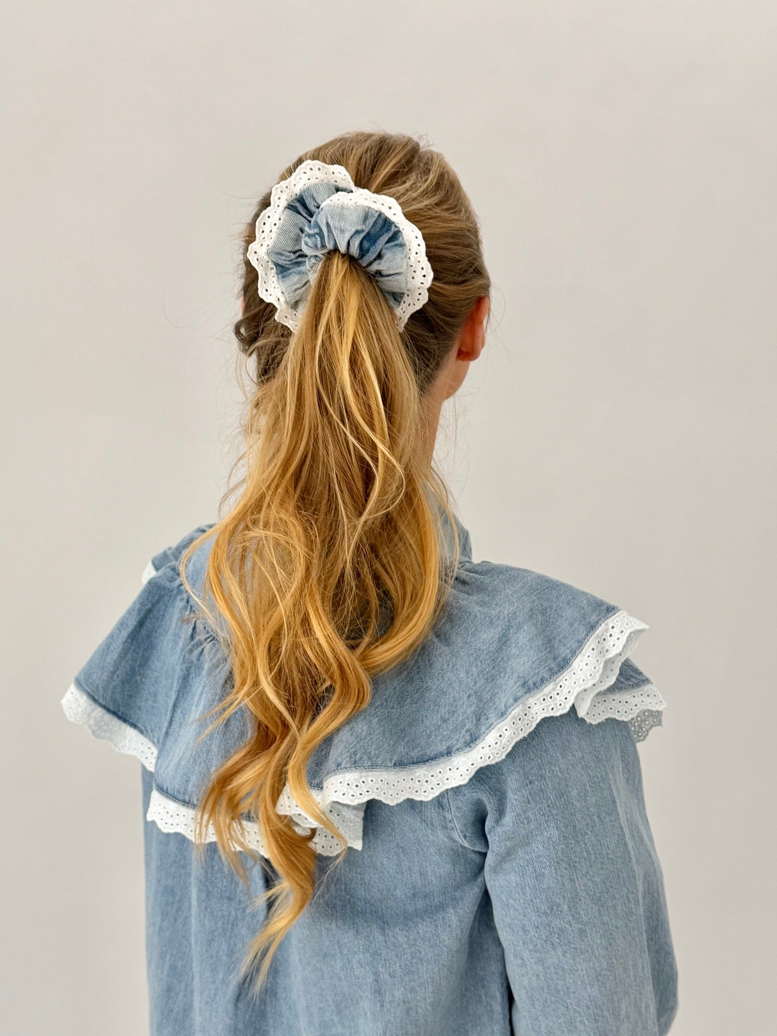 PCBIRKE Denim Shirt - Light Blue Denim