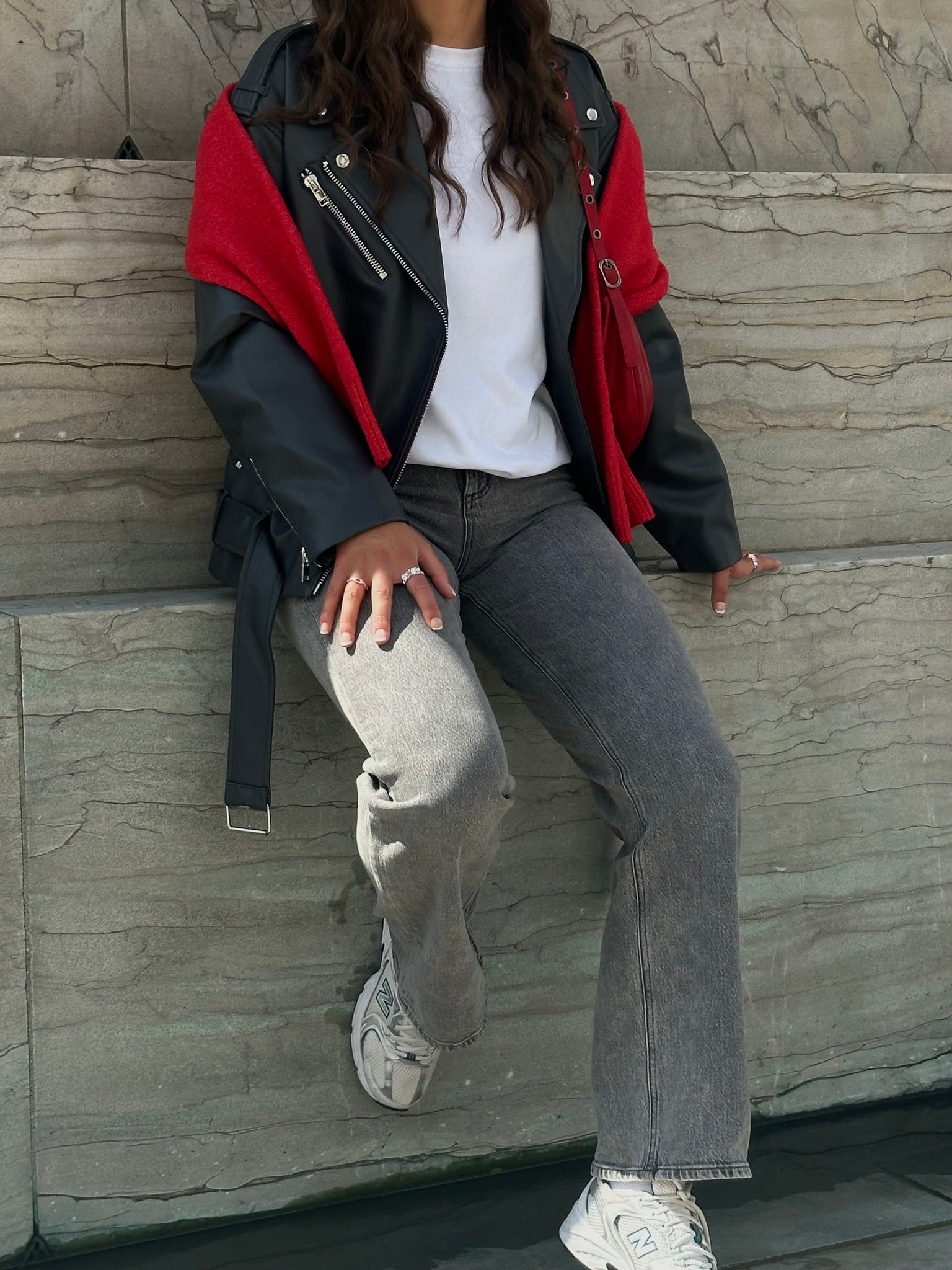 VMTESSA Wide Jeans - Medium Grey Denim