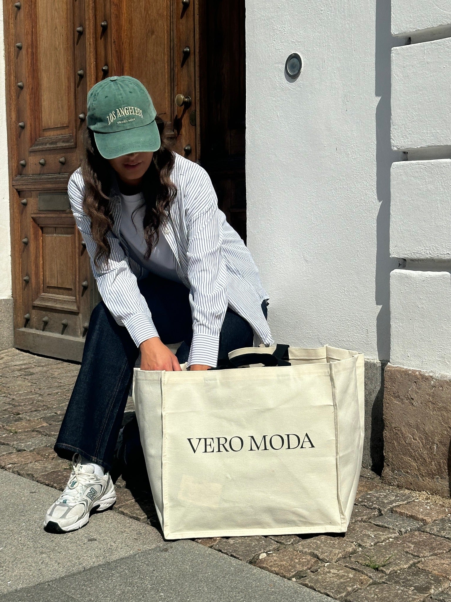 VMTESSA Straight Jeans - Dark Blue Denim