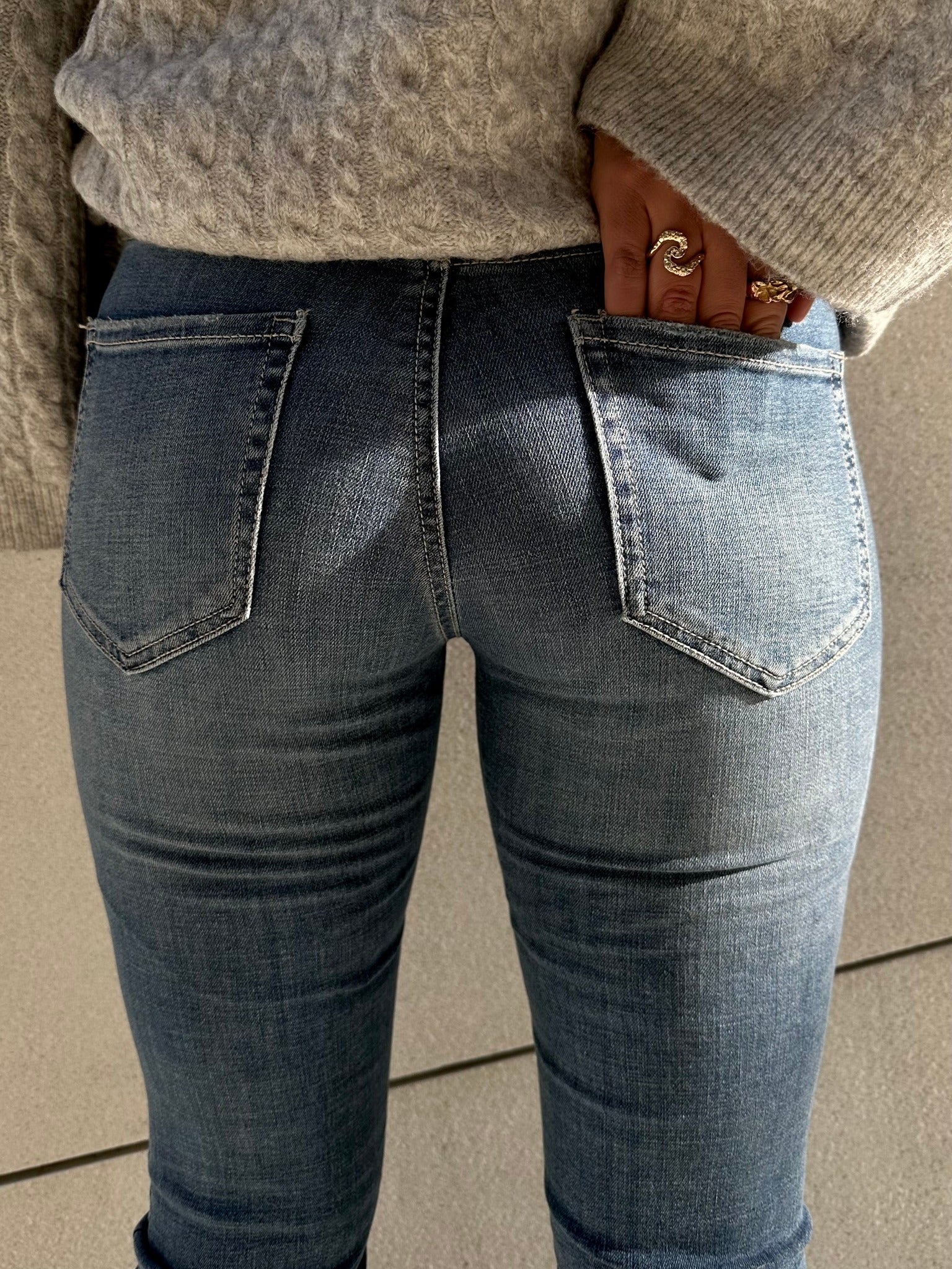 VMFLASH Skinny Jeans - Medium Blue Denim