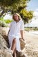 PCPIA Midi Dress - Bright White
