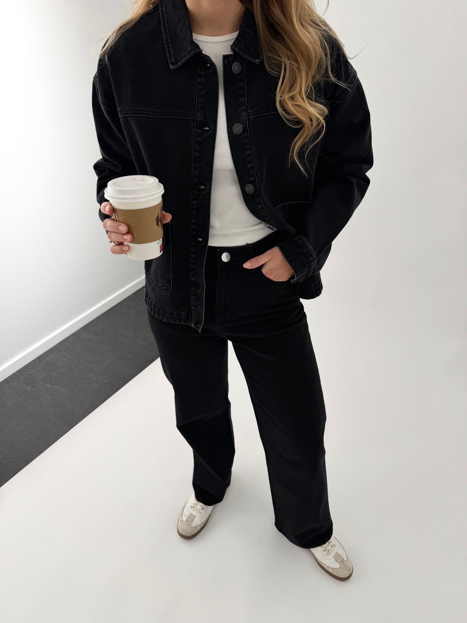 VMJAMIE Denim Jacket - Black Denim