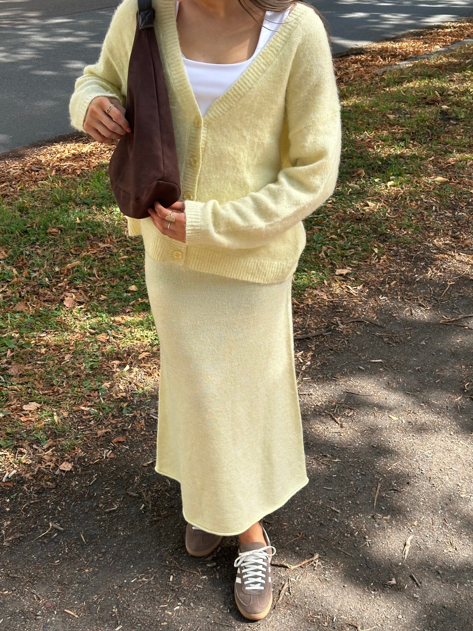 PCPAM Long Skirt - French Vanilla